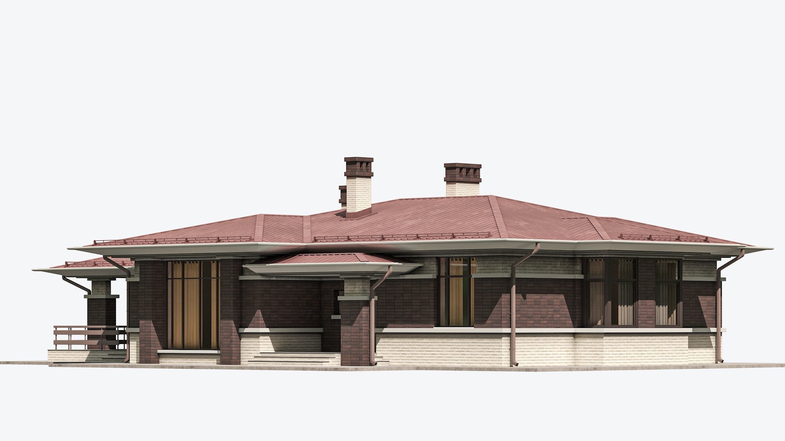 Residential House 13 Low-poly 3D model_4