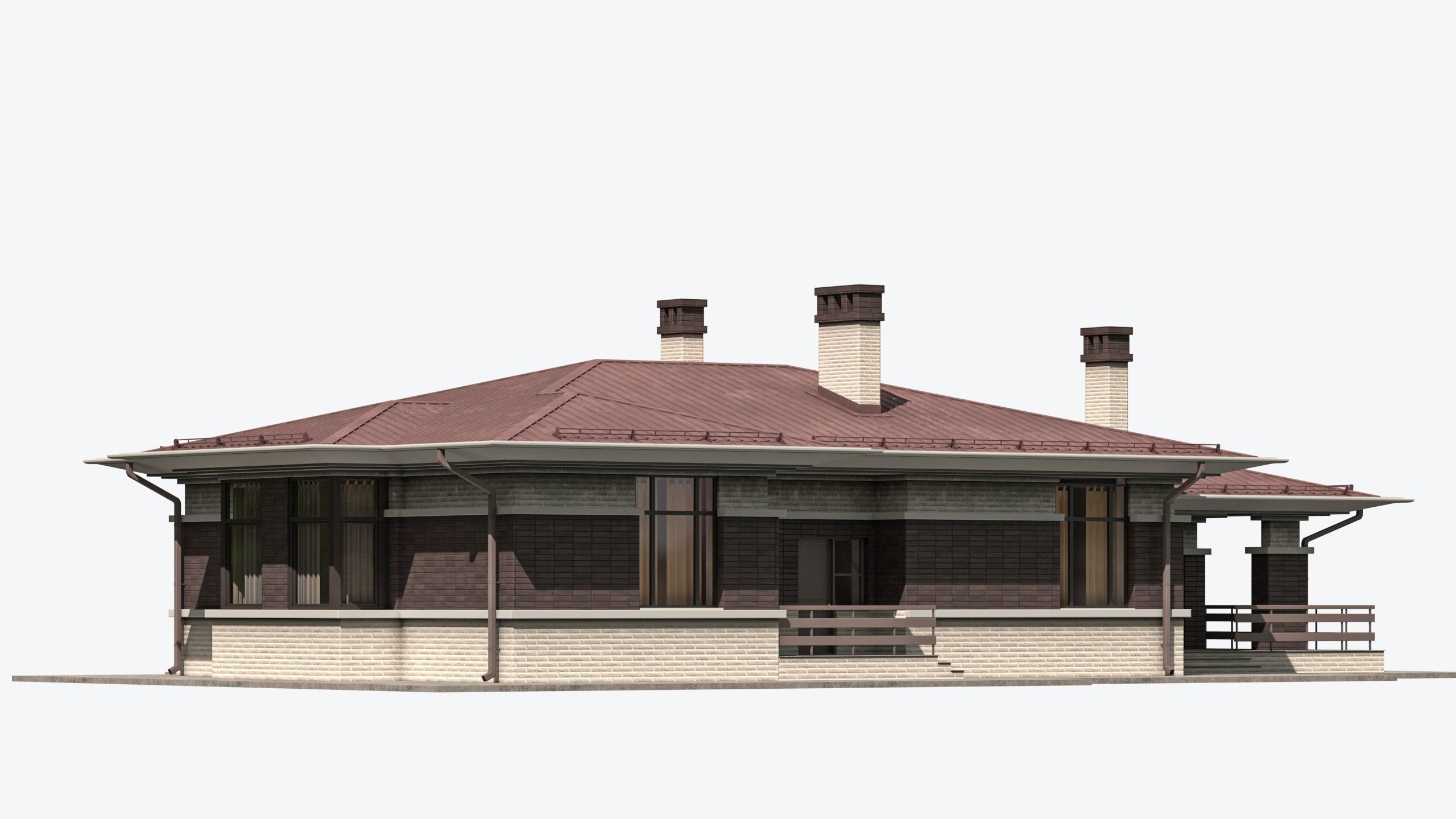 Residential House 13 Low-poly 3D model_5