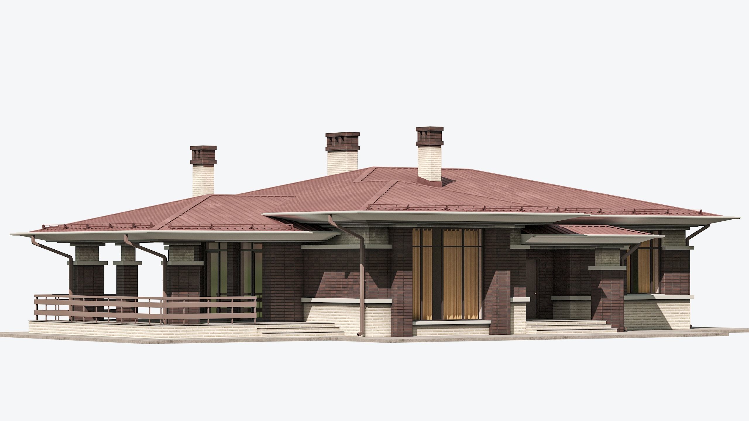 Residential House 13 Low-poly 3D model_2