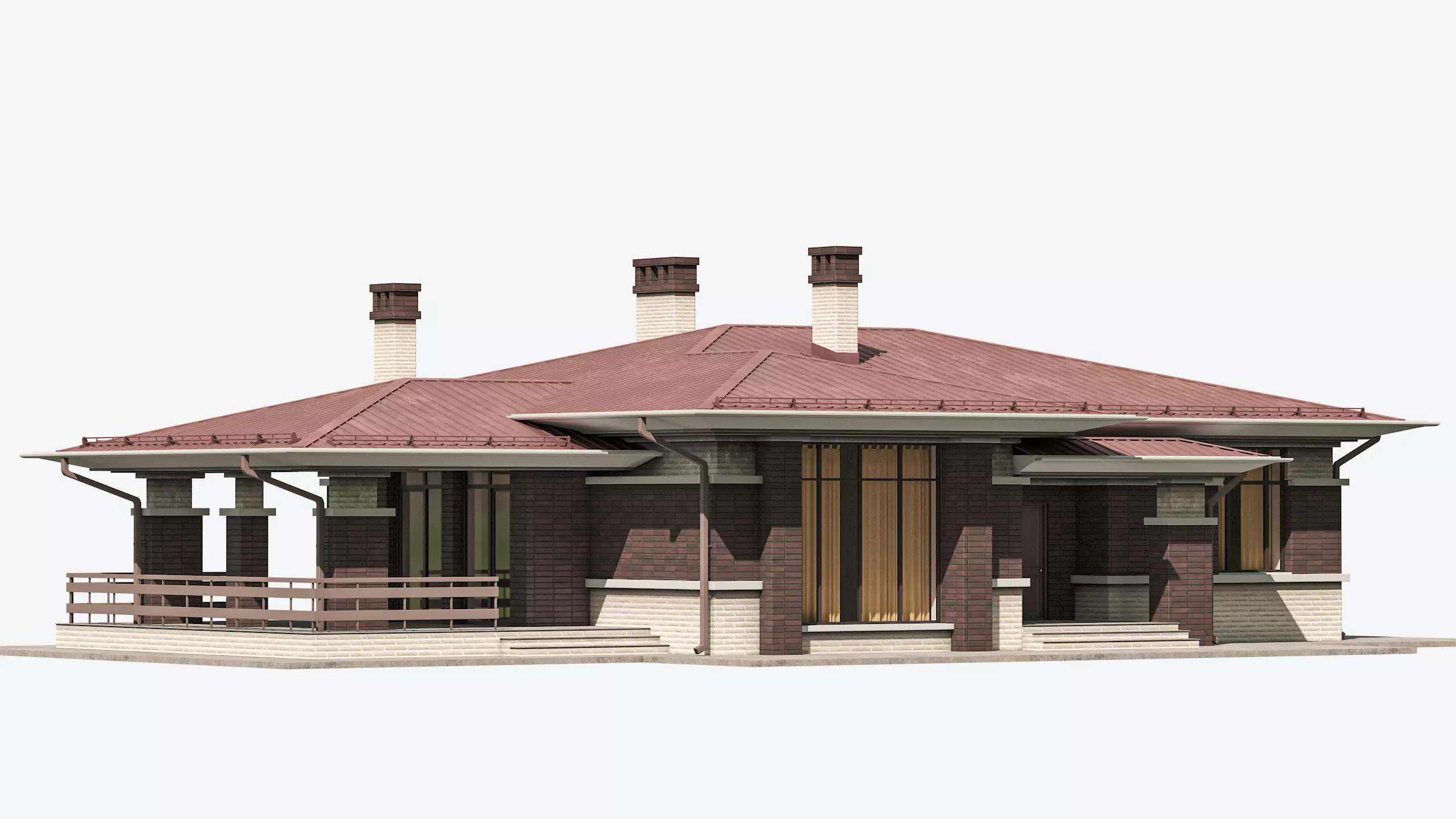 Residential House 13 Low-poly 3D model_0