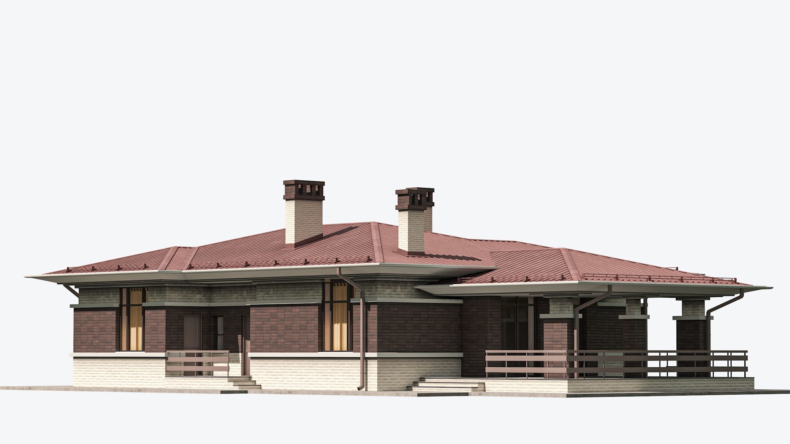 Residential House 13 Low-poly 3D model_3