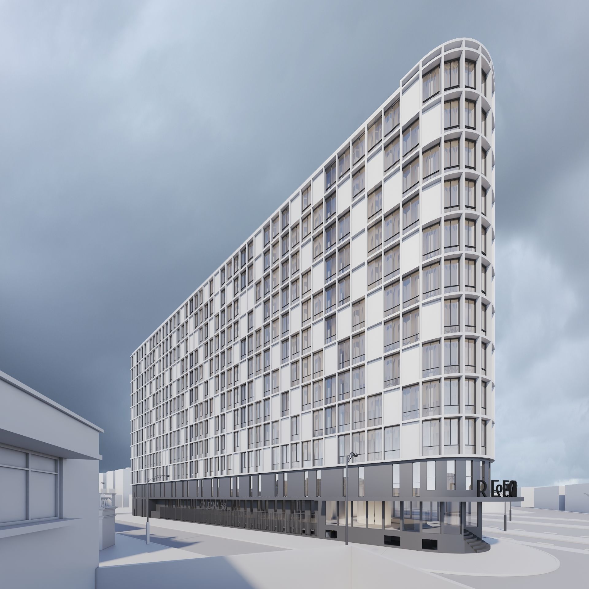 Residential building 3D model_3