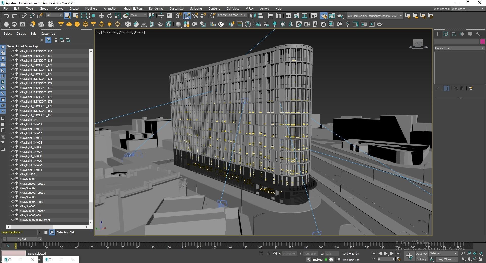 Residential building 3D model_39