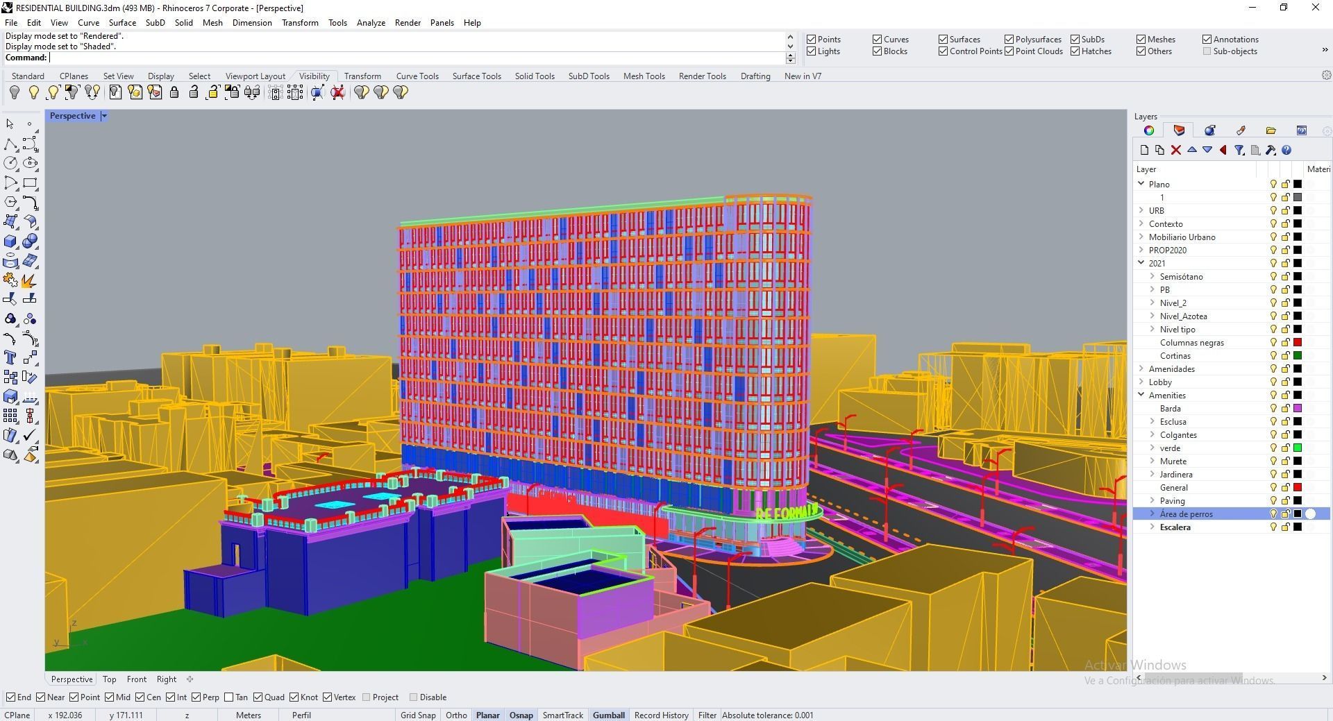 Residential building 3D model_28