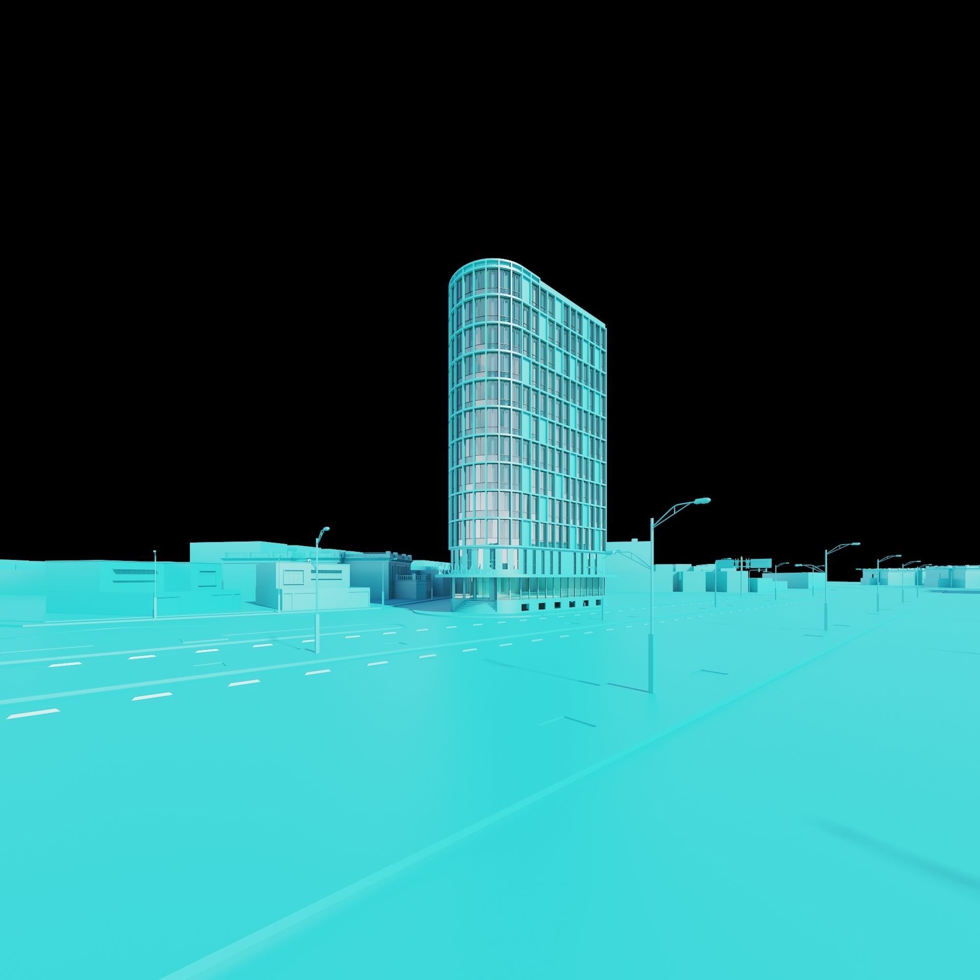 Residential building 3D model_13