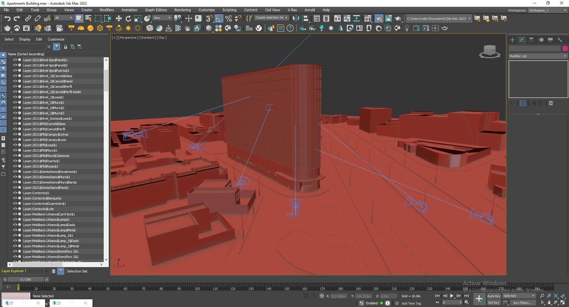 Residential building 3D model_42