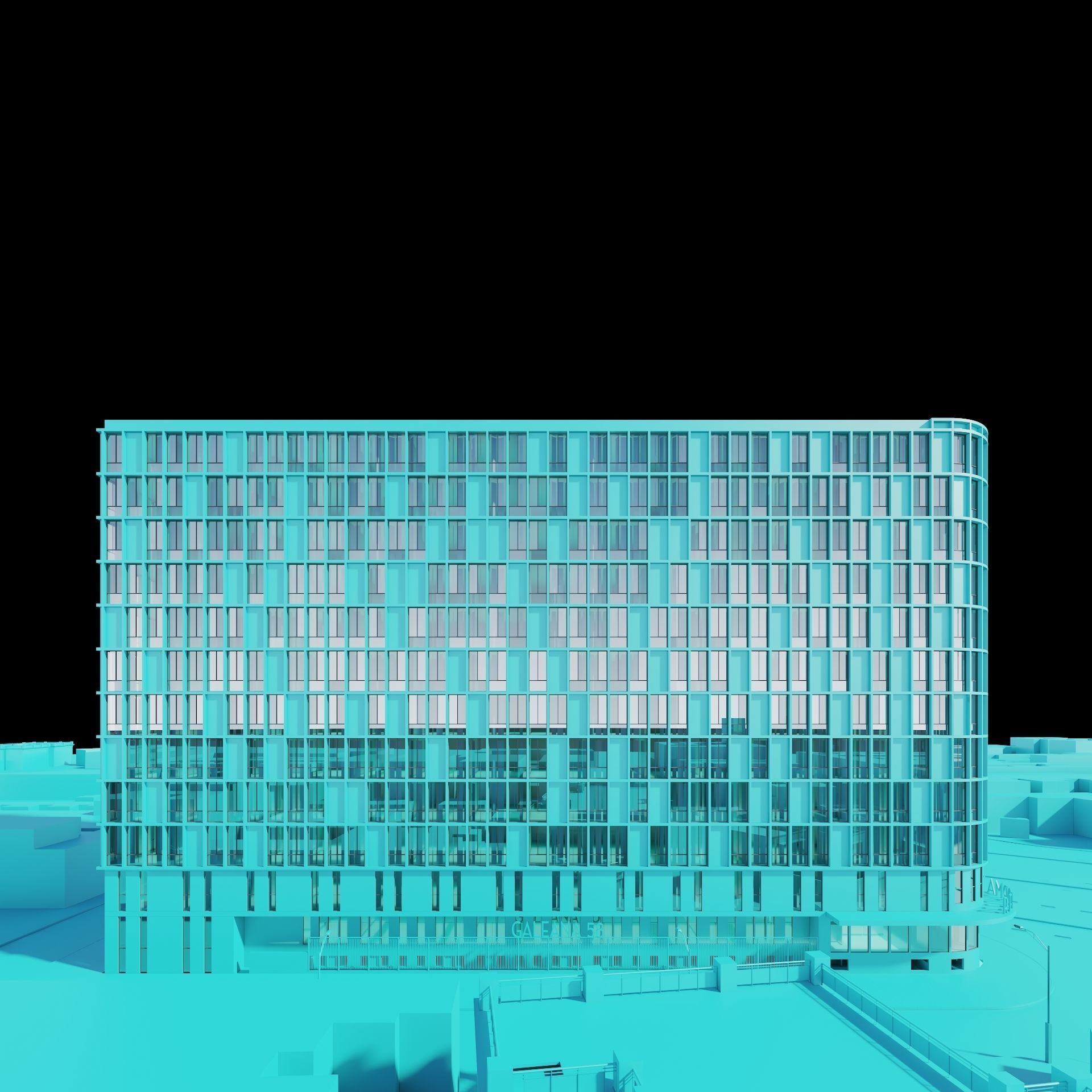 Residential building 3D model_22