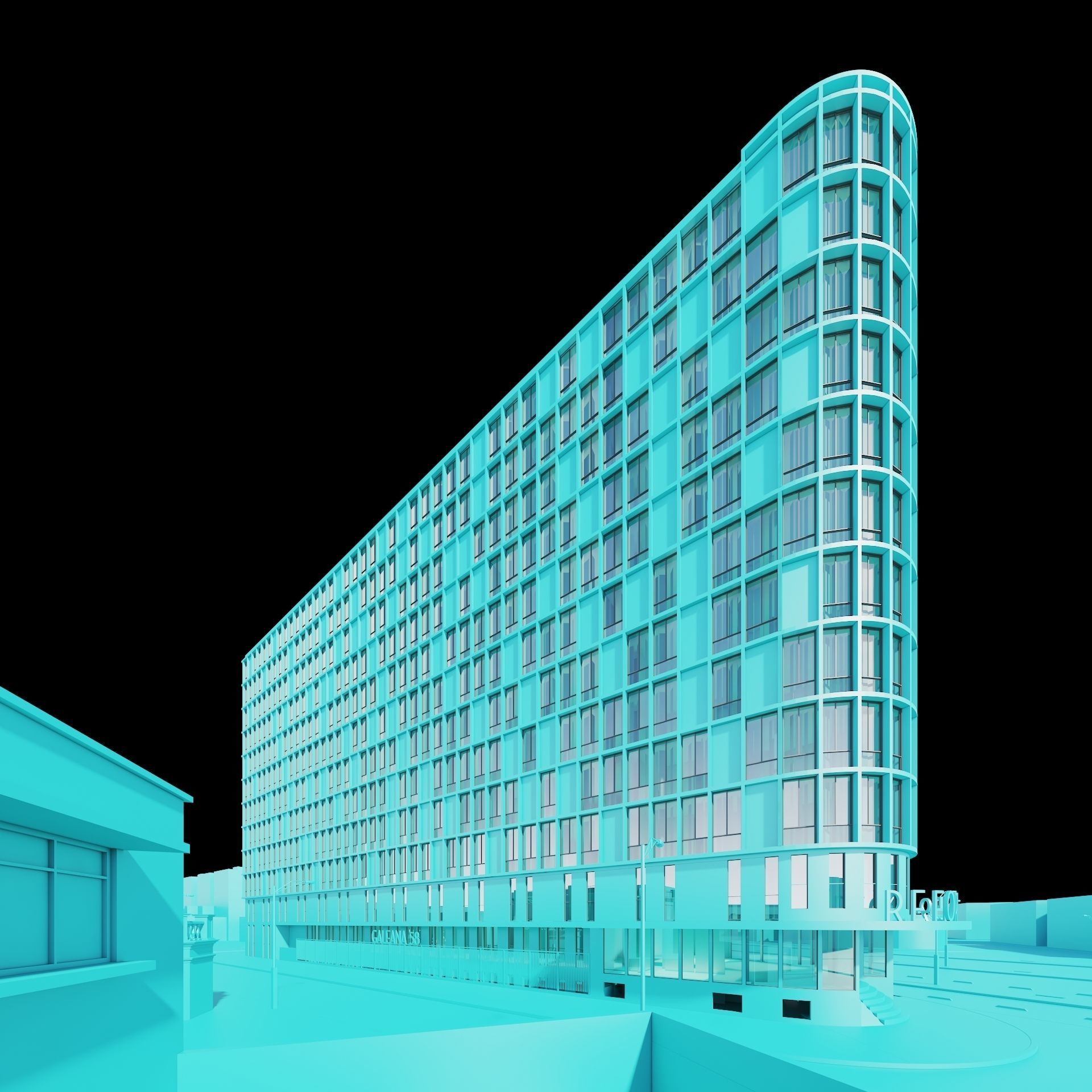 Residential building 3D model_20