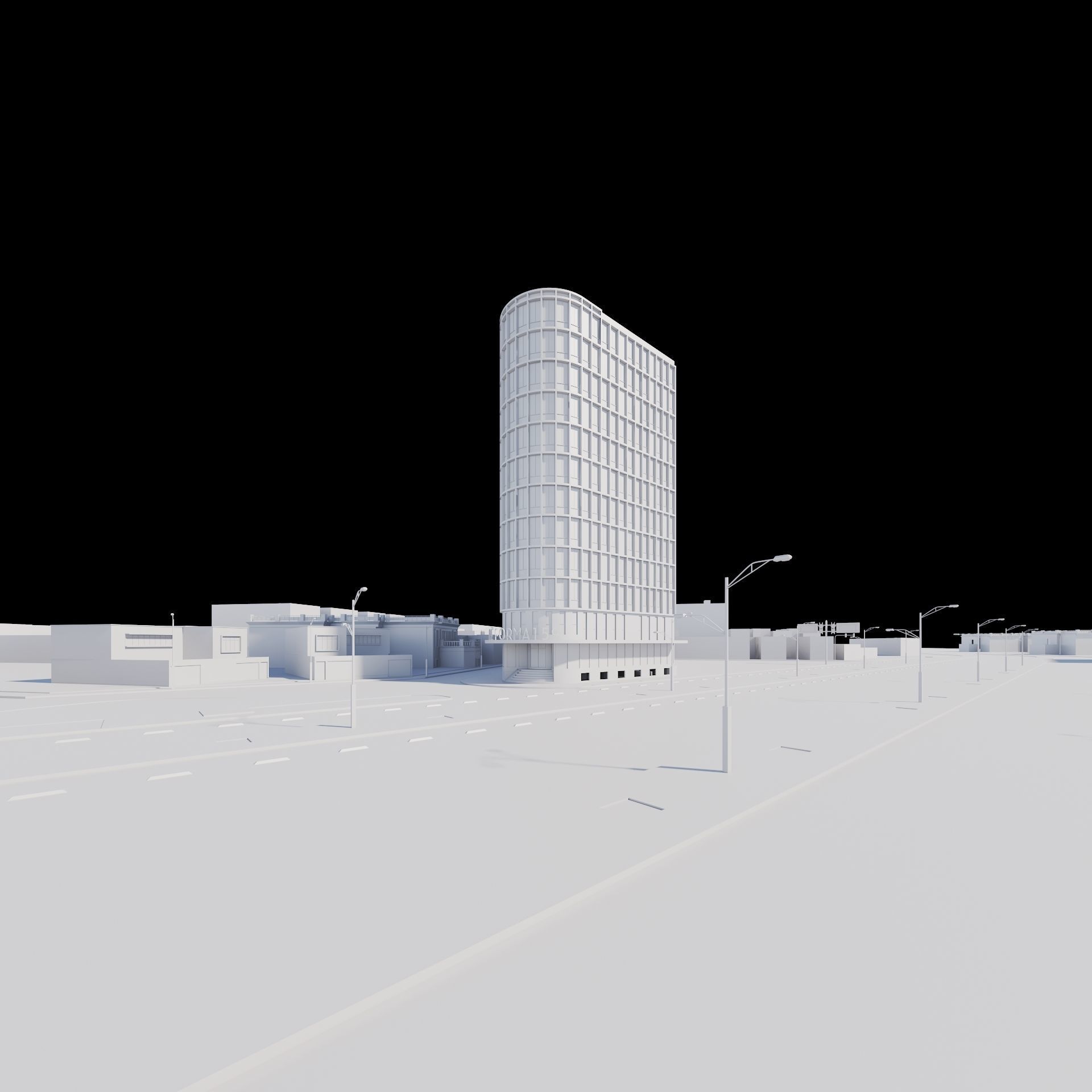 Residential building 3D model_17