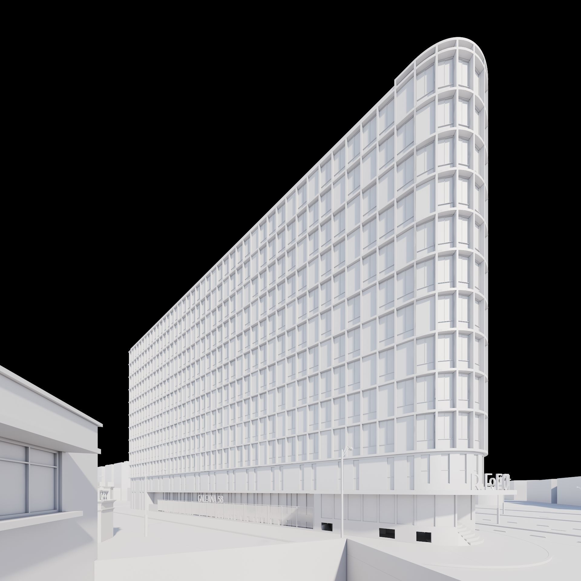 Residential building 3D model_23