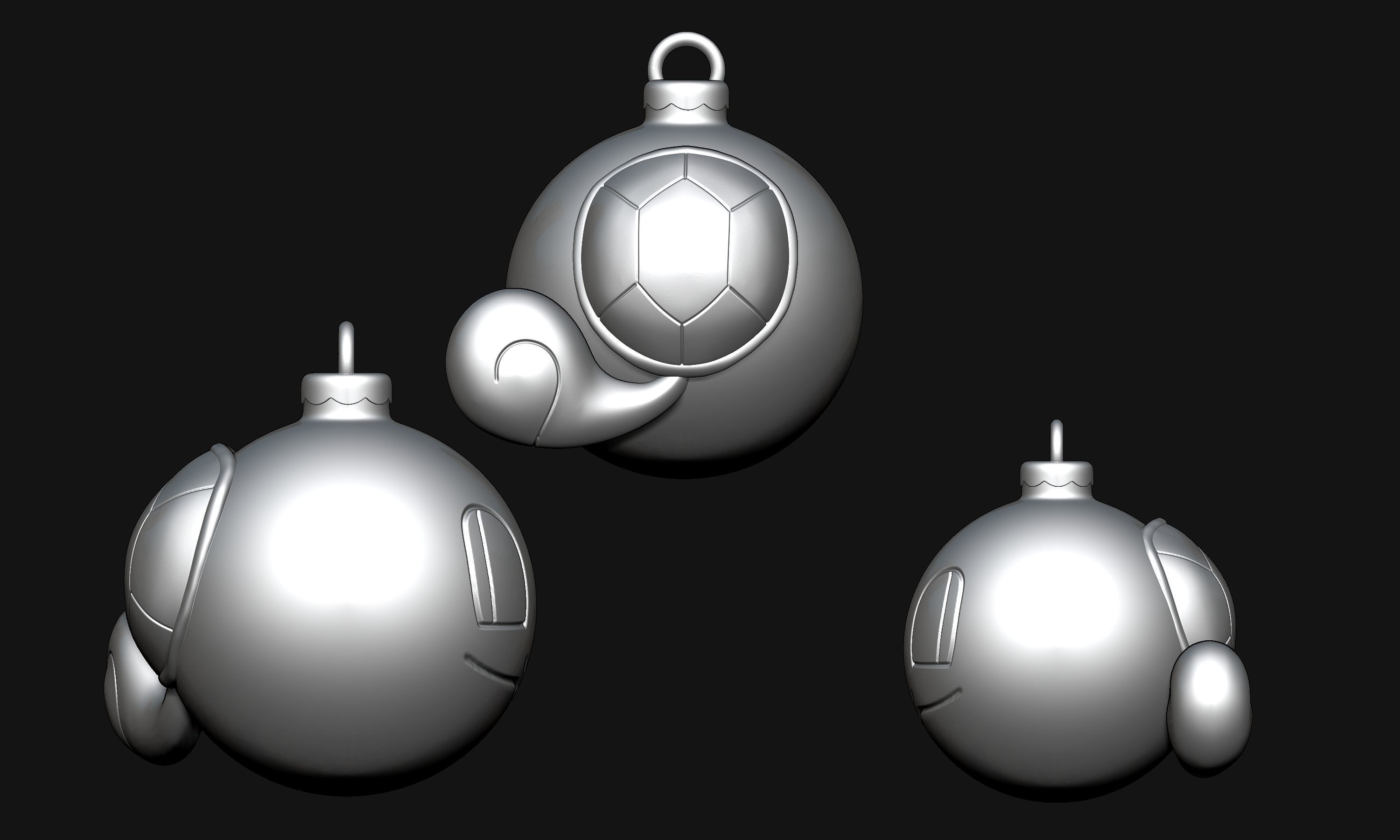 Pokemon - Christmas Ornament Squirtle 3D print model_6