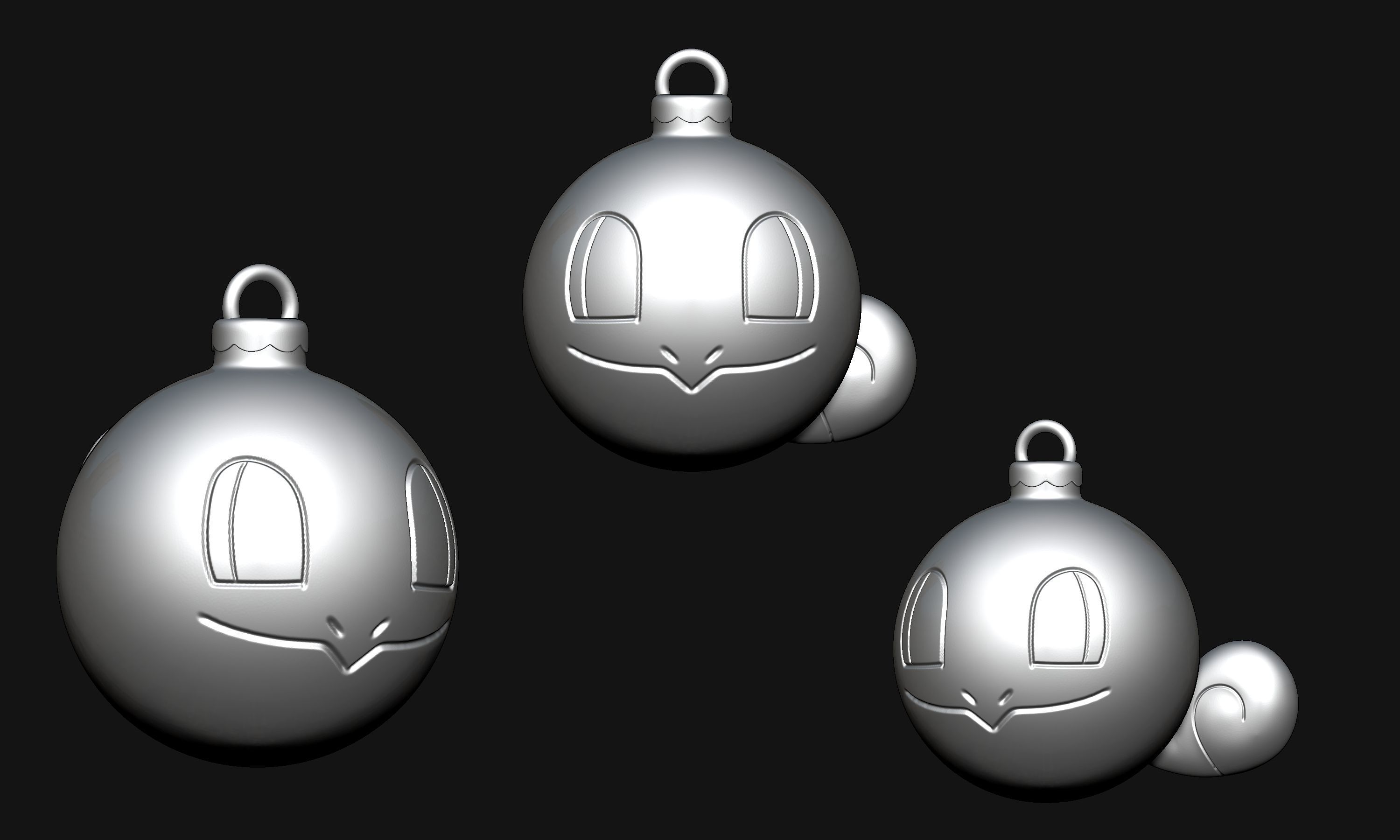 Pokemon - Christmas Ornament Squirtle 3D print model_5