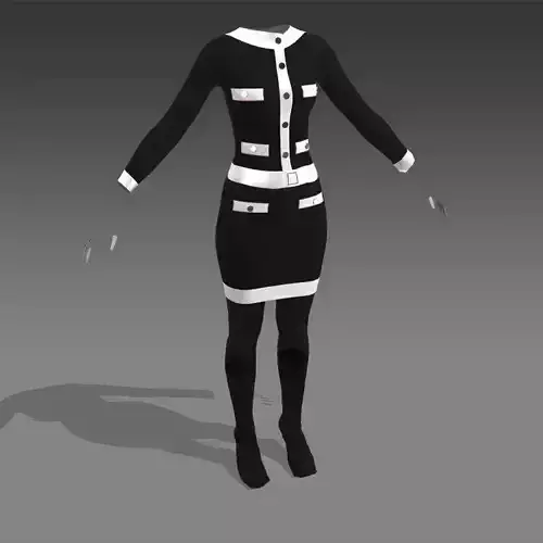 SKIRT WHITE MATTE FABRIC  AND BLOUSE FABRIC  DRESS 