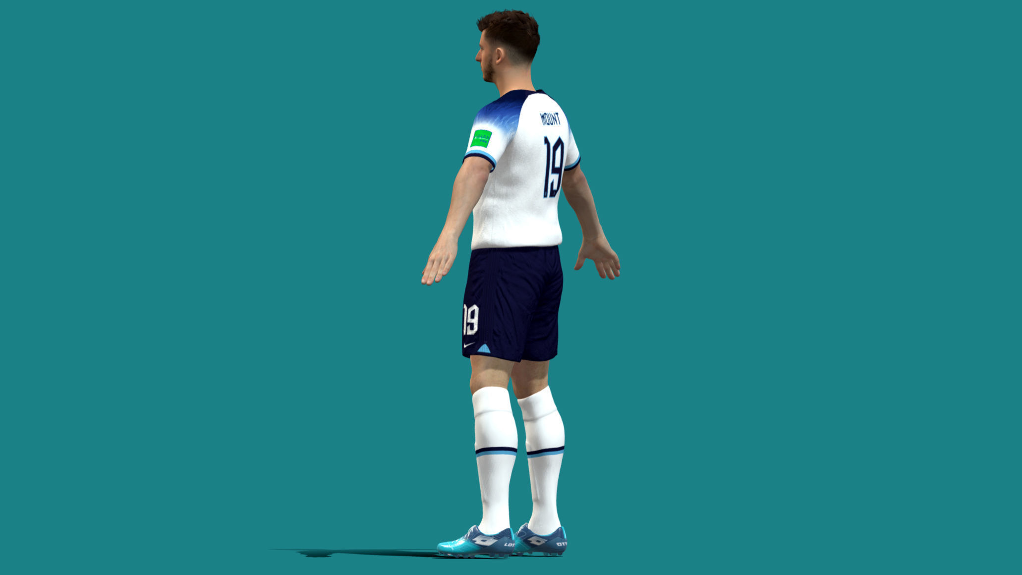 Mason Mount England Worldcup 2022 3D model_3