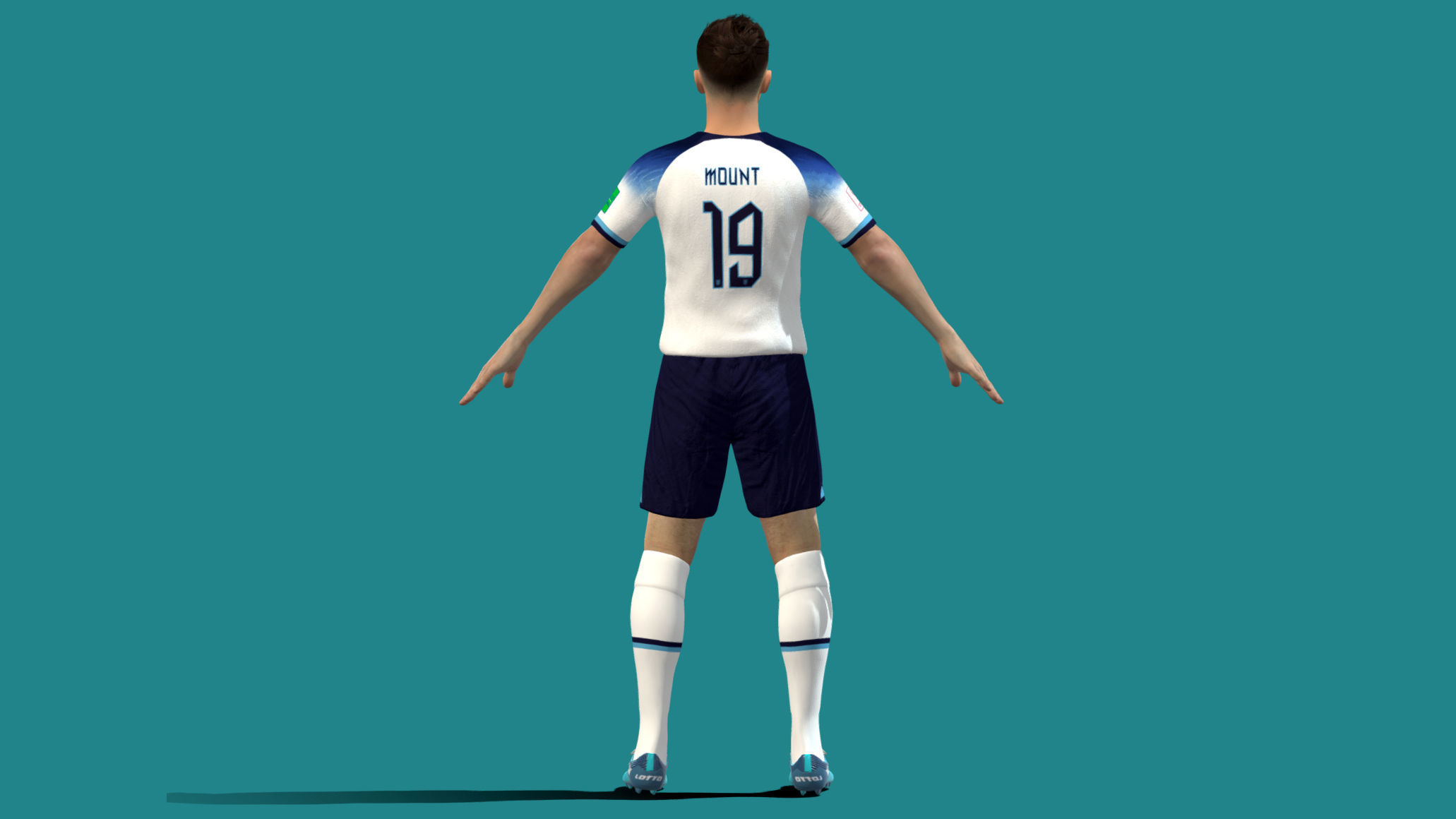 Mason Mount England Worldcup 2022 3D model_5
