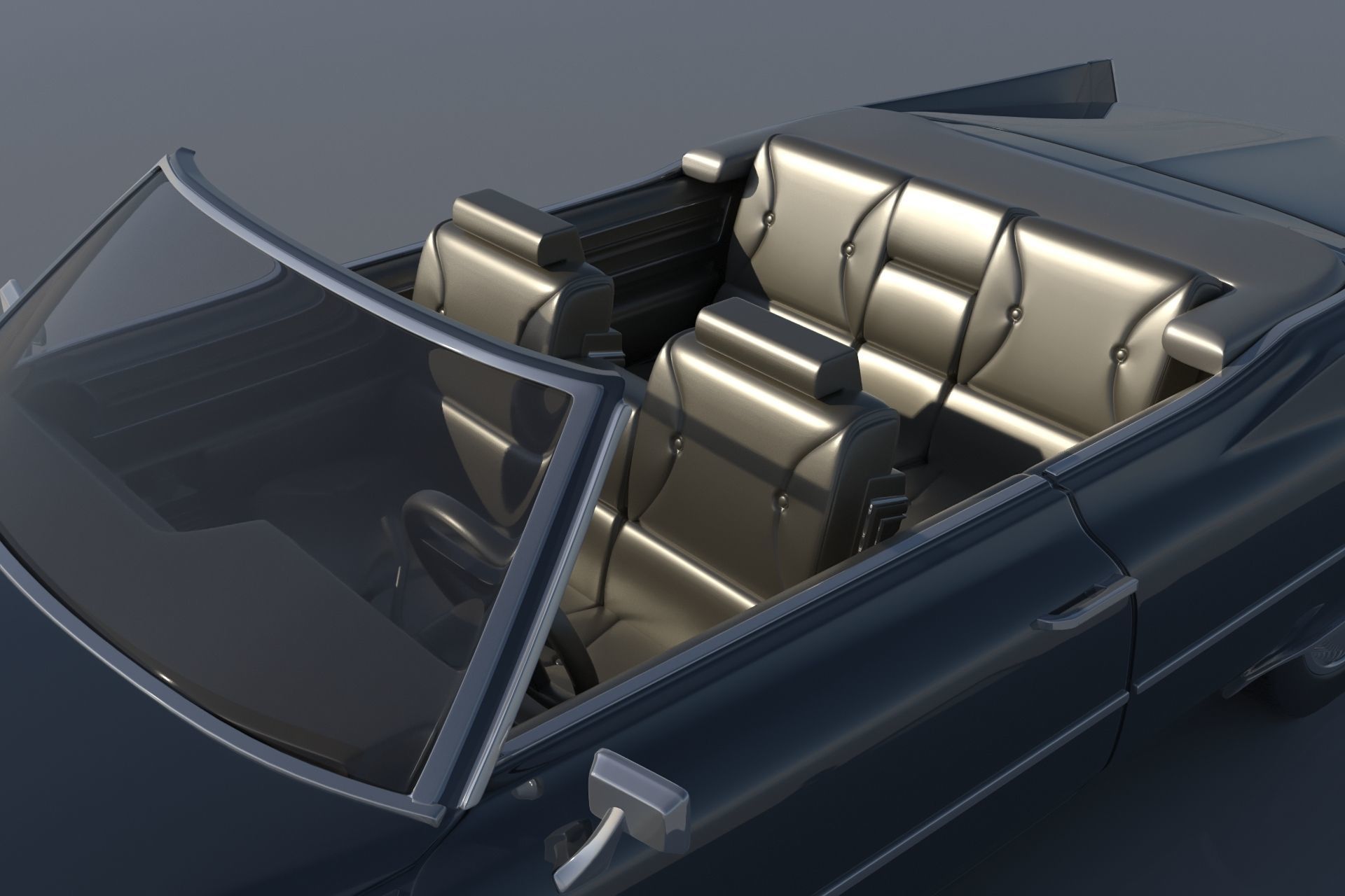 Cadillac Deville Convertible 1970 3D print model_10