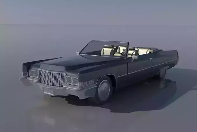 Cadillac Deville Convertible 1970 3D print model
