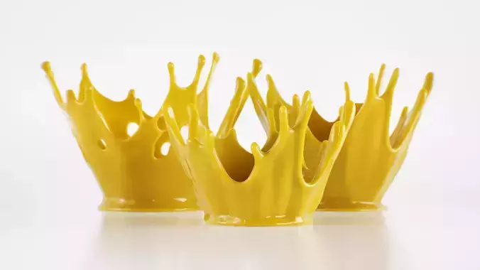 Crown Splash Animated 3D model