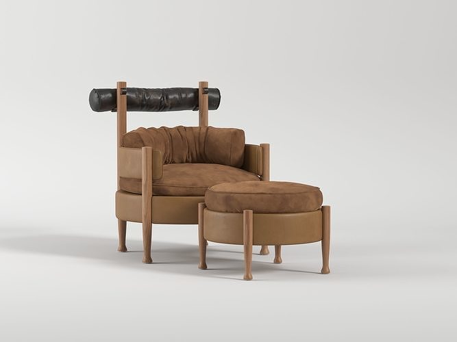 ARMCHAIR VIVI SERGIO RODRIGUES 3D model