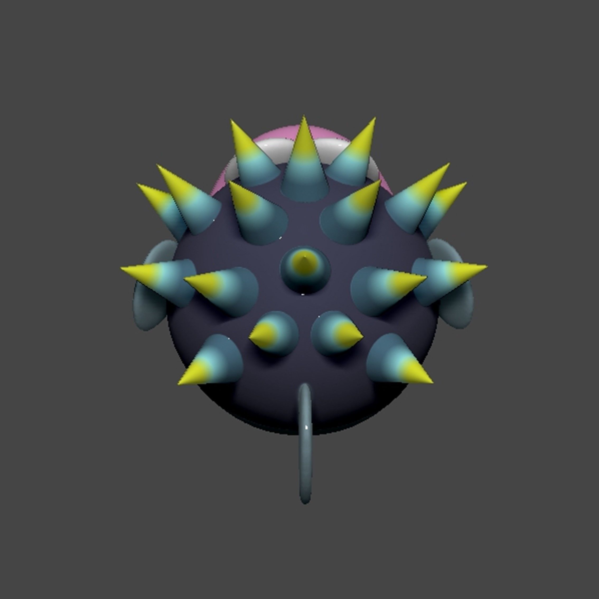Porcupuffer Fish Mario 3D print model_10