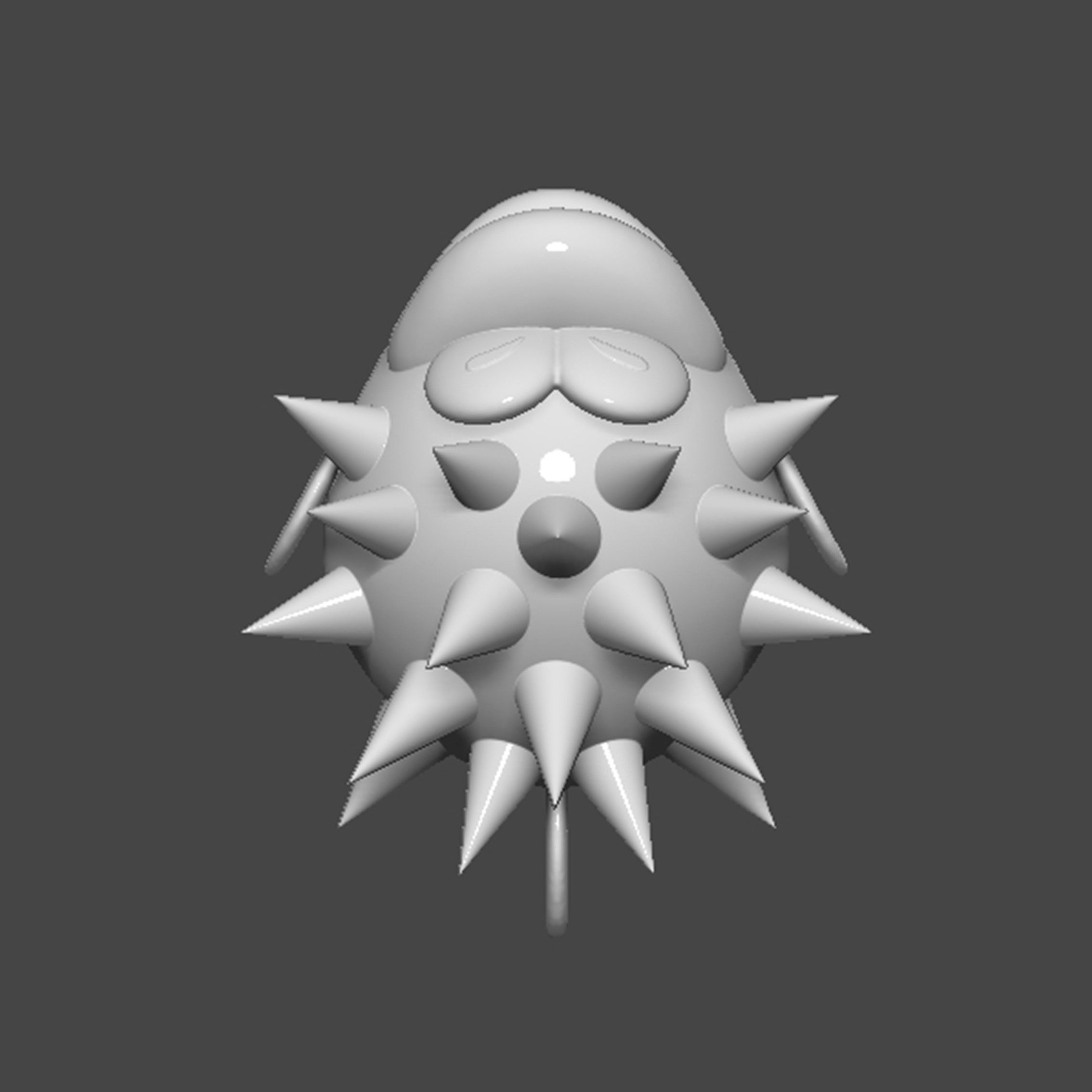 Porcupuffer Fish Mario 3D print model_13