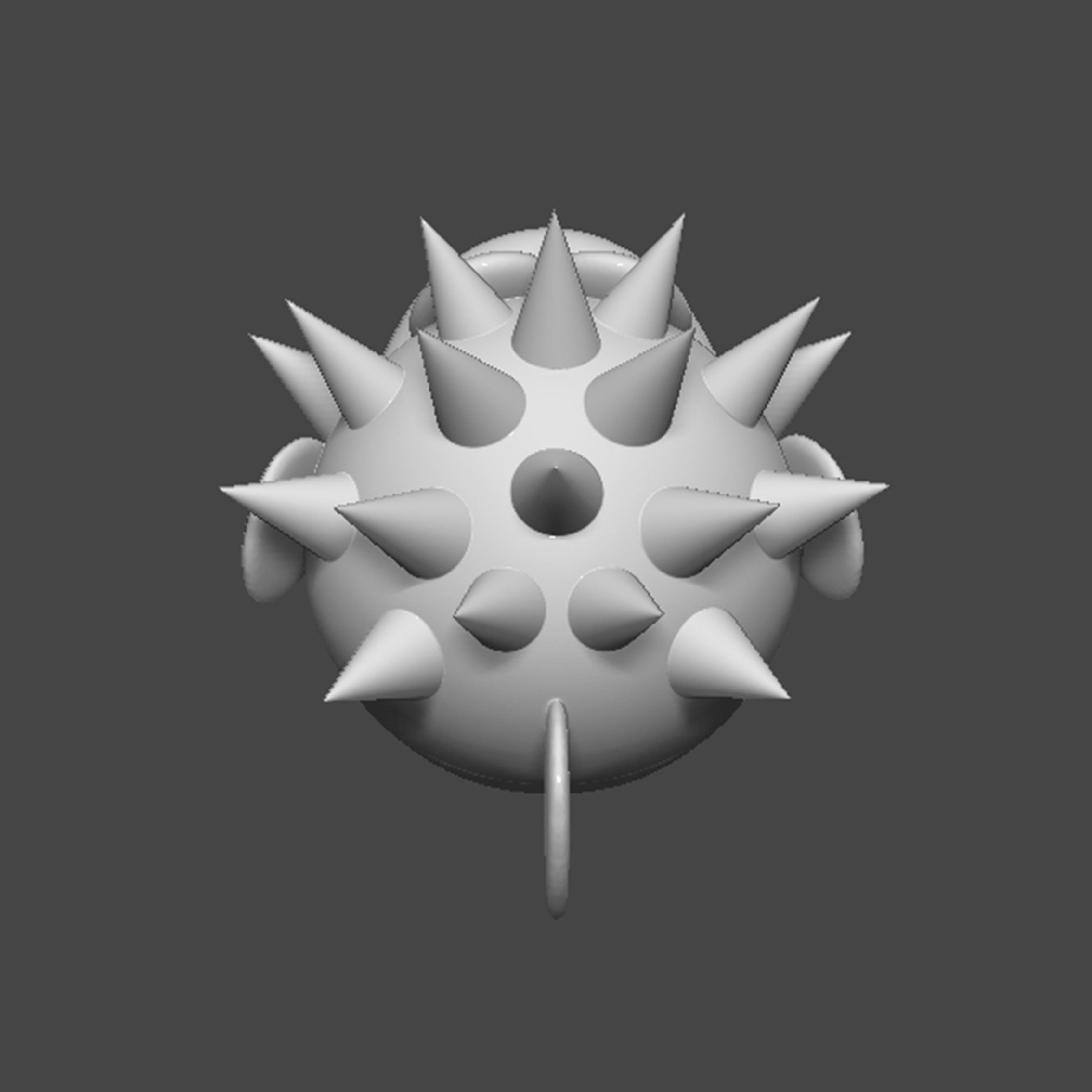 Porcupuffer Fish Mario 3D print model_11