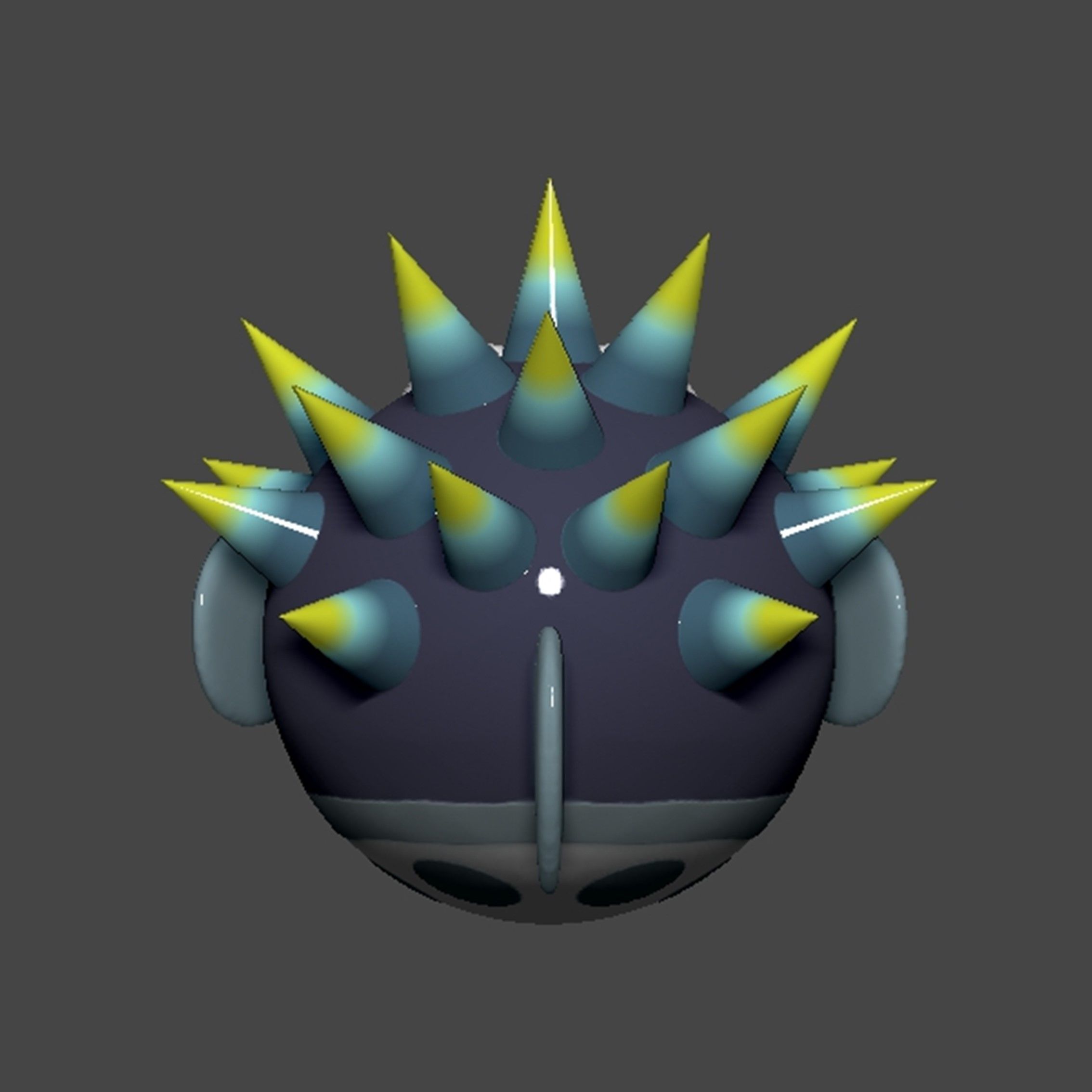 Porcupuffer Fish Mario 3D print model_8