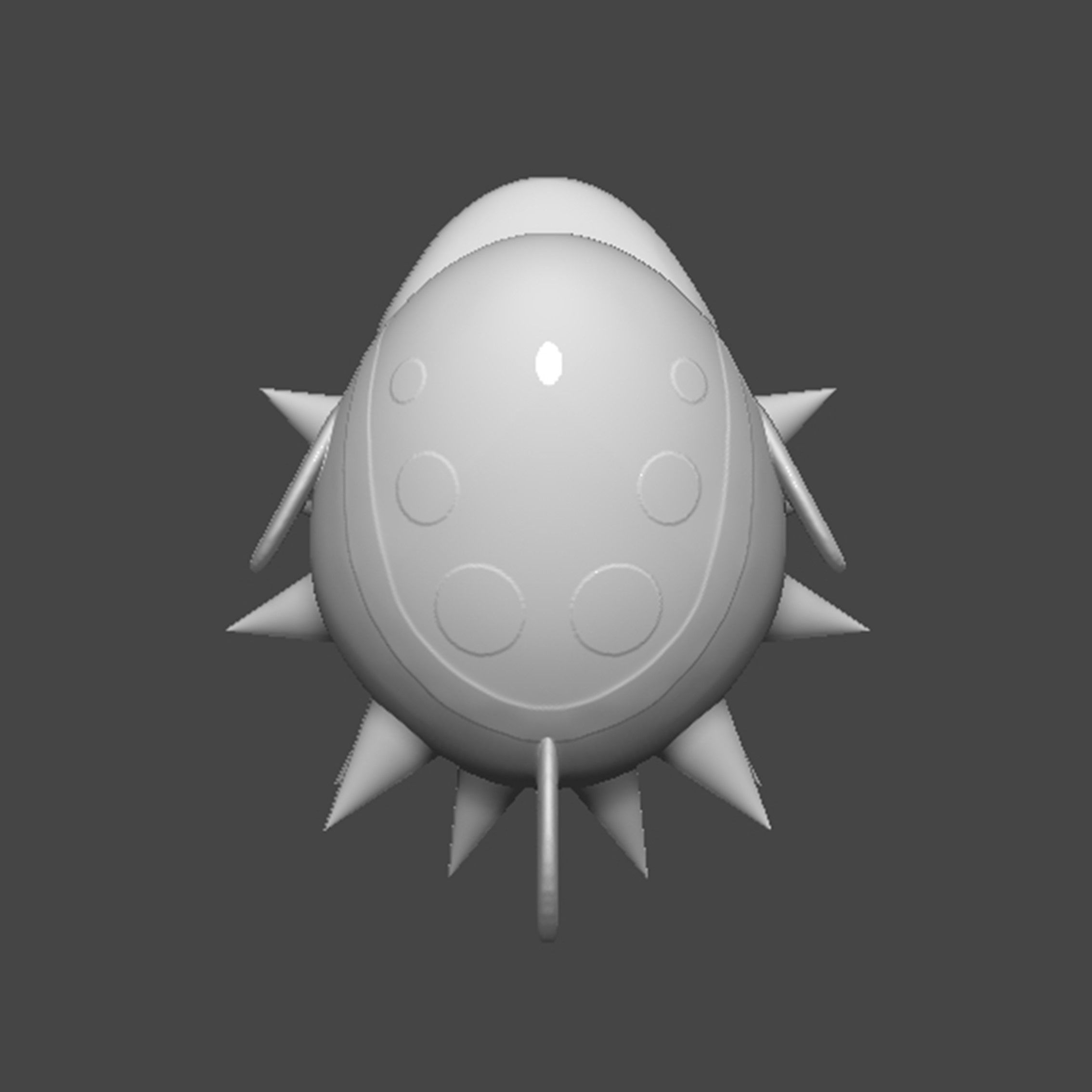 Porcupuffer Fish Mario 3D print model_17