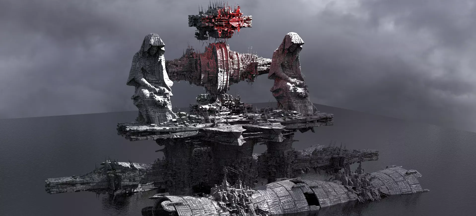 Incan Deity Alien Kit bash 2  3D model_0