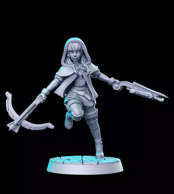 Linkle Legend of zelda 32mm Pre-supported 3D print model_0