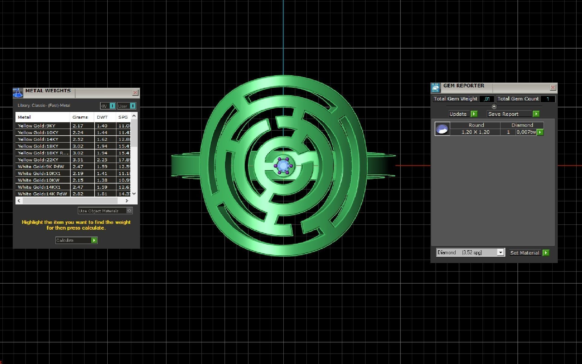 Ring   cercle maze for CNC or 3D print model 3D print model_12