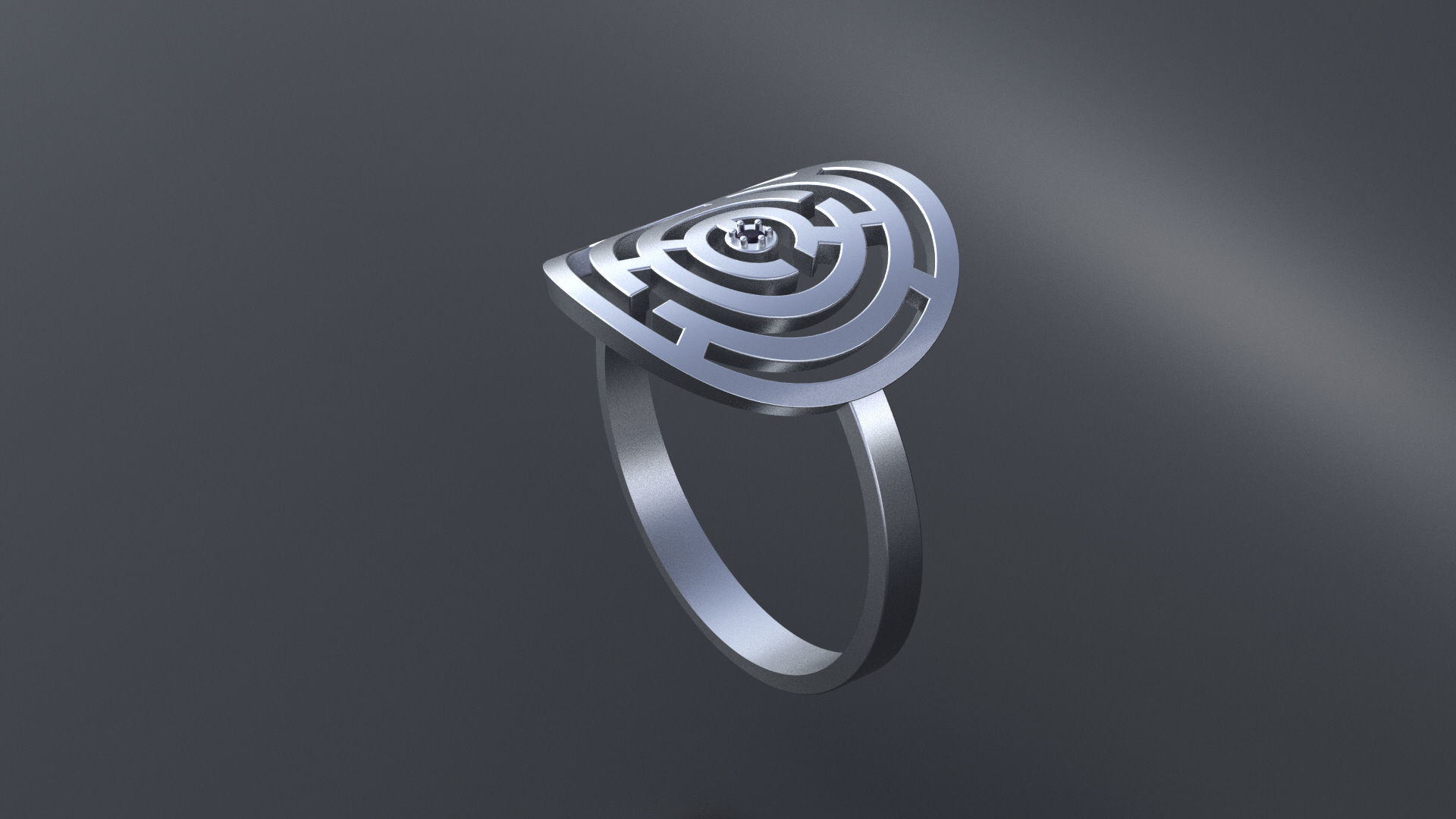 Ring   cercle maze for CNC or 3D print model 3D print model_6
