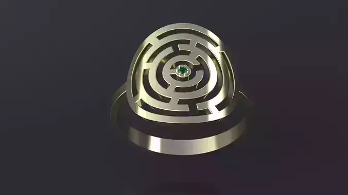 Ring   cercle maze for CNC or 3D print model