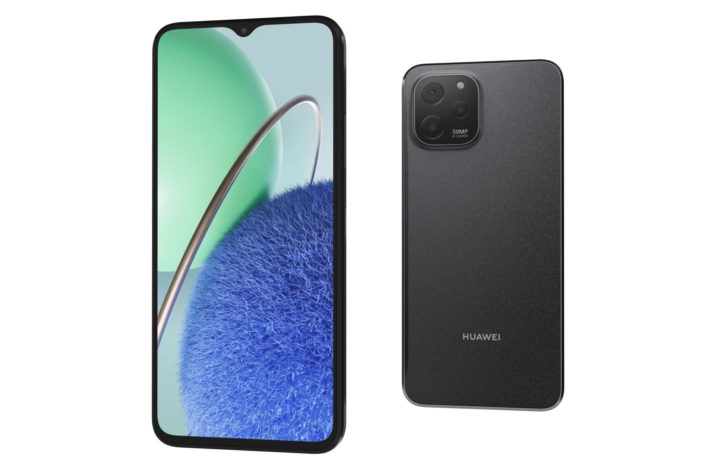 Huawei Nova Y61 Black 3D model_6