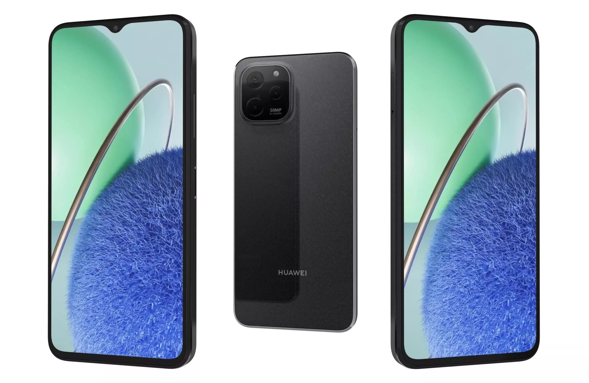 Huawei Nova Y61 Black 3D model_0