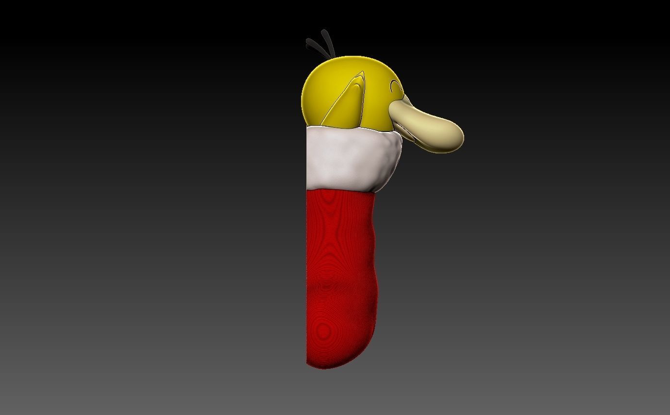 Pokemon Psyduck Christmas Stocking FREE Free 3D print model_7