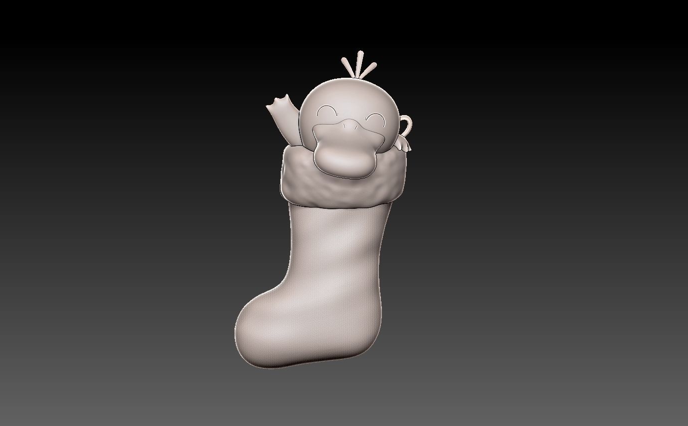 Pokemon Psyduck Christmas Stocking FREE Free 3D print model_2