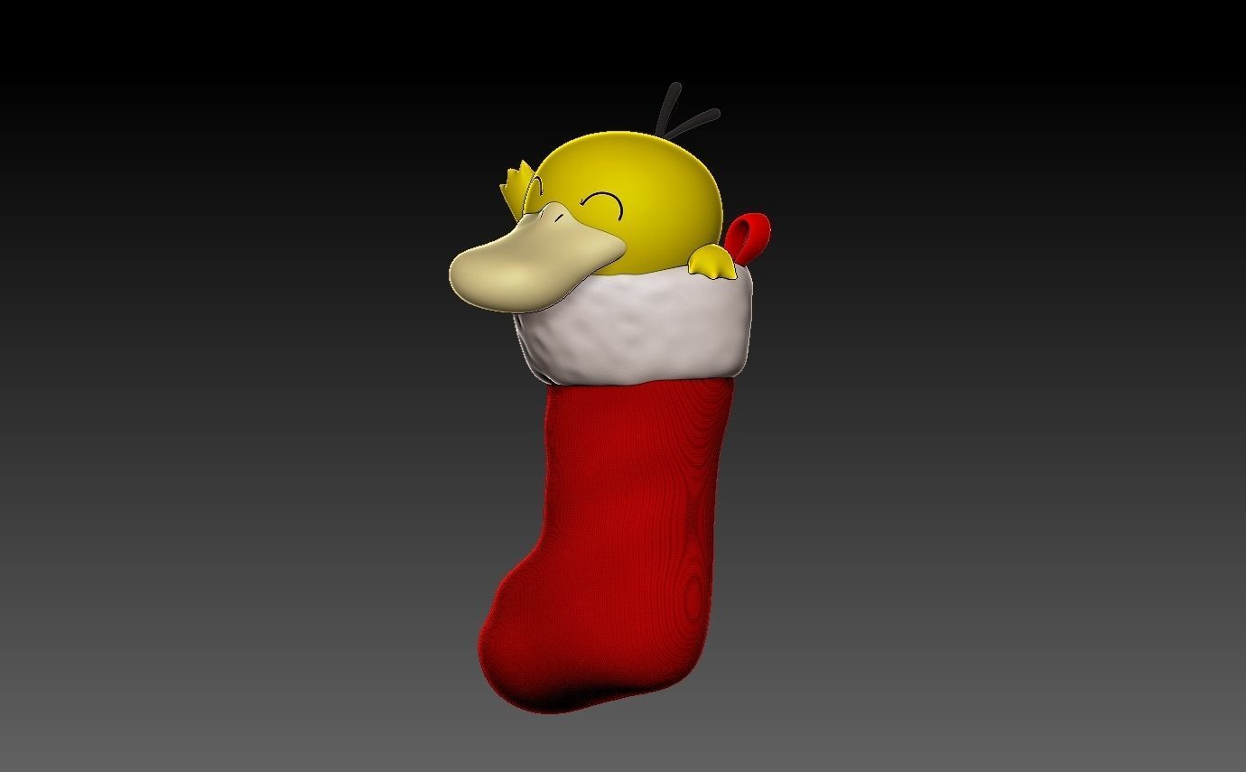 Pokemon Psyduck Christmas Stocking FREE Free 3D print model_3