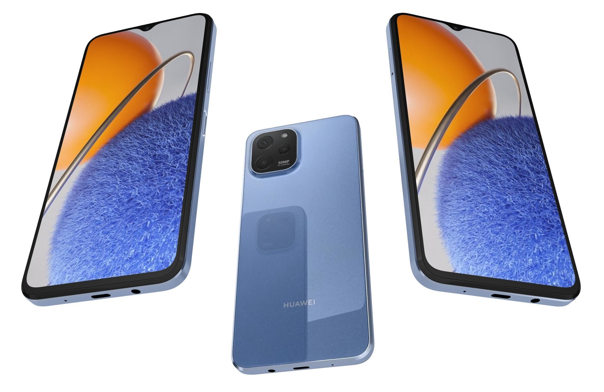 Huawei Nova Y61 Blue 3D model_2