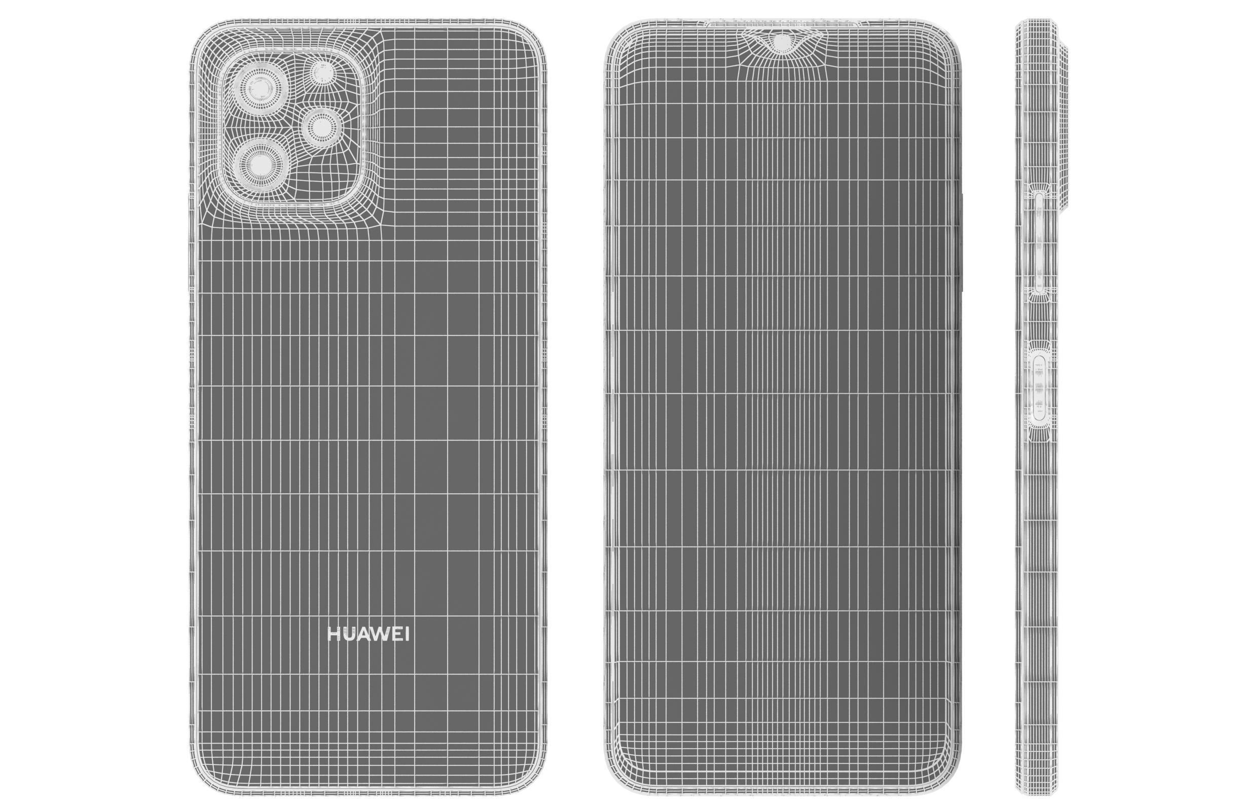 Huawei Nova Y61 Blue 3D model_17