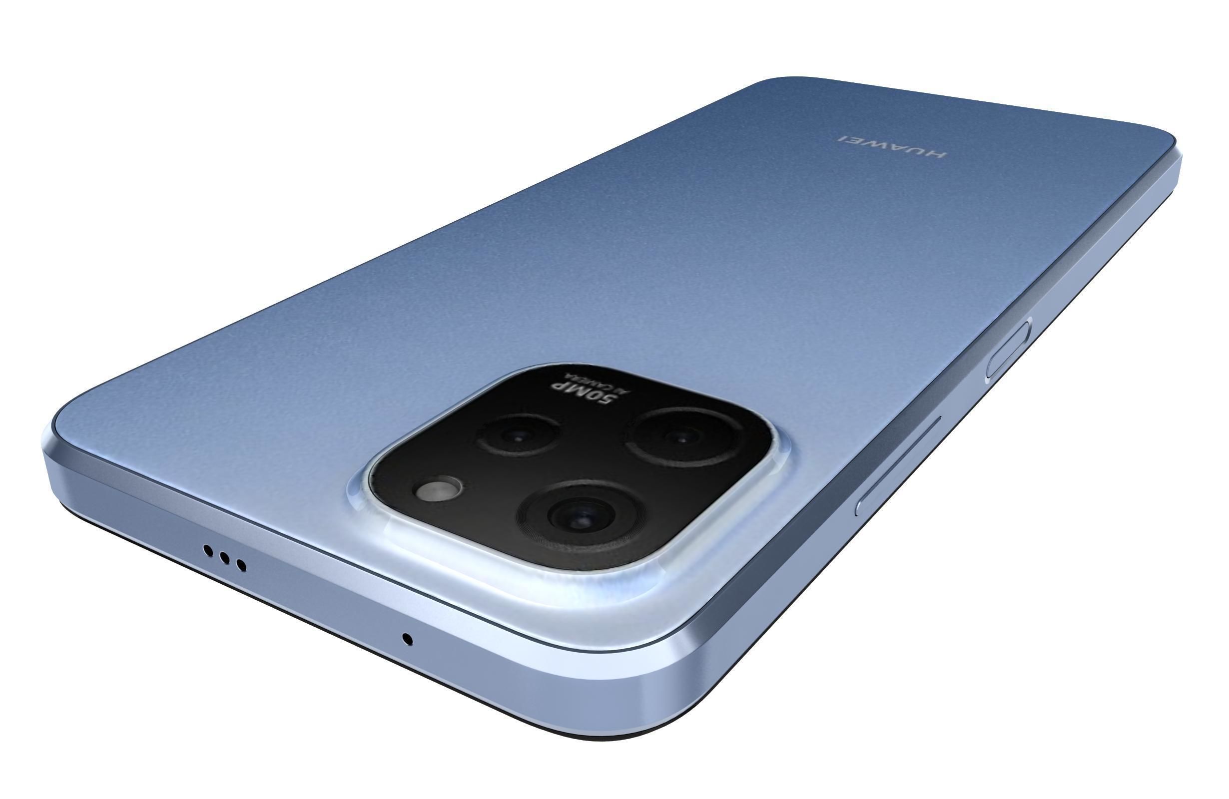 Huawei Nova Y61 Blue 3D model_15