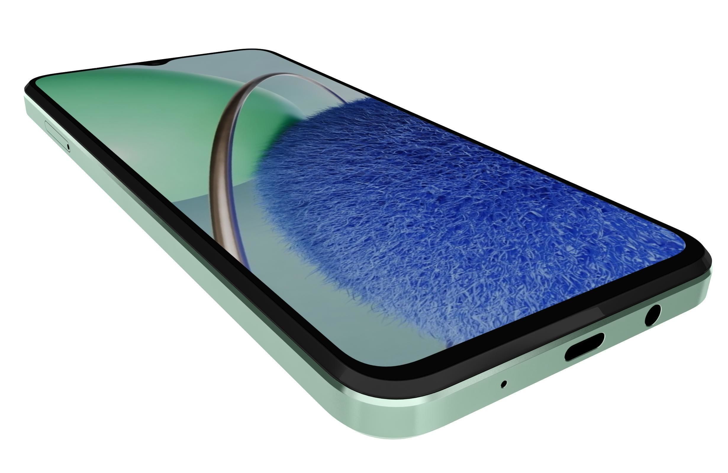 Huawei Nova Y61 Green 3D model_12