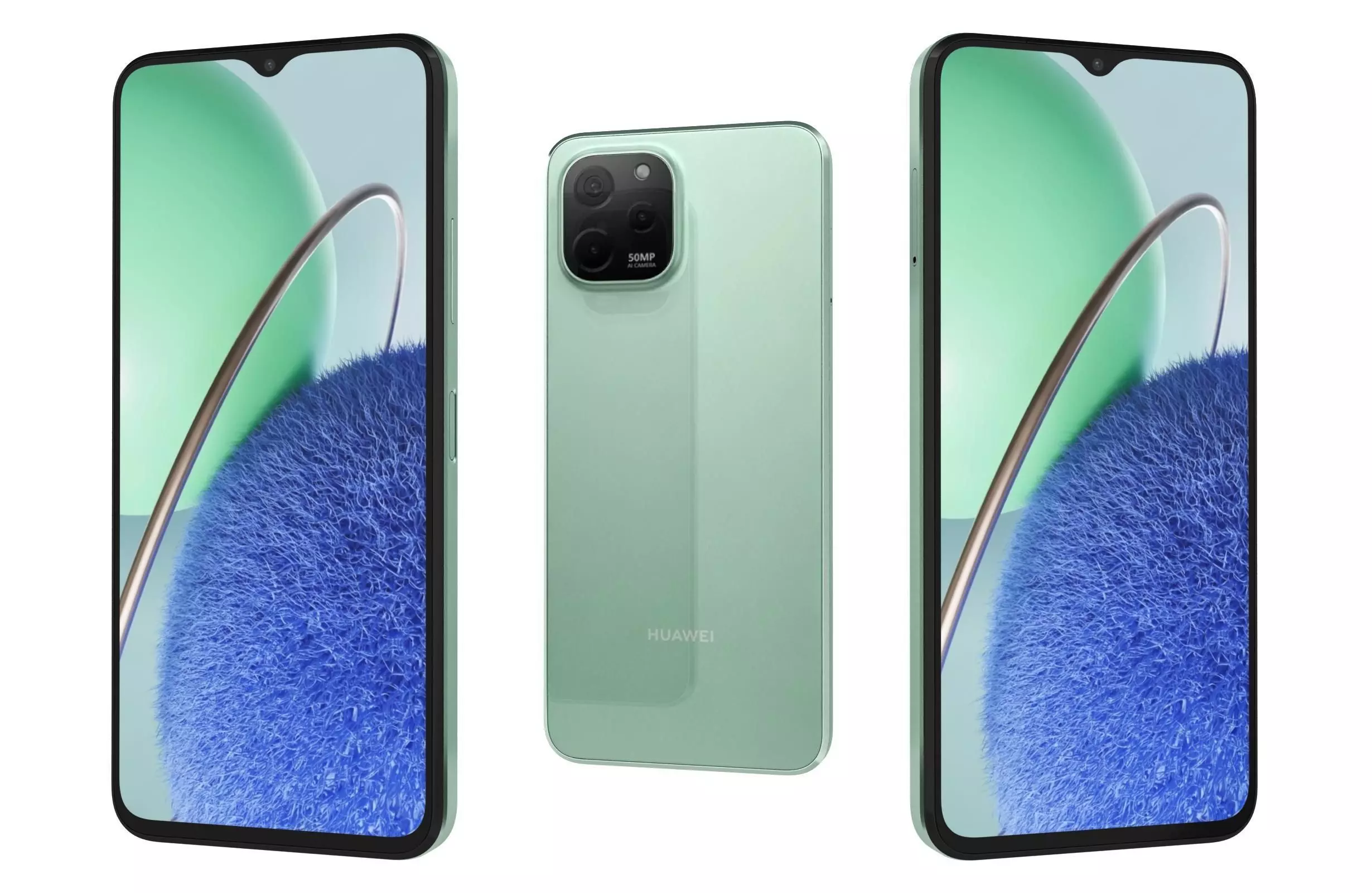 Huawei Nova Y61 Green 3D model_0