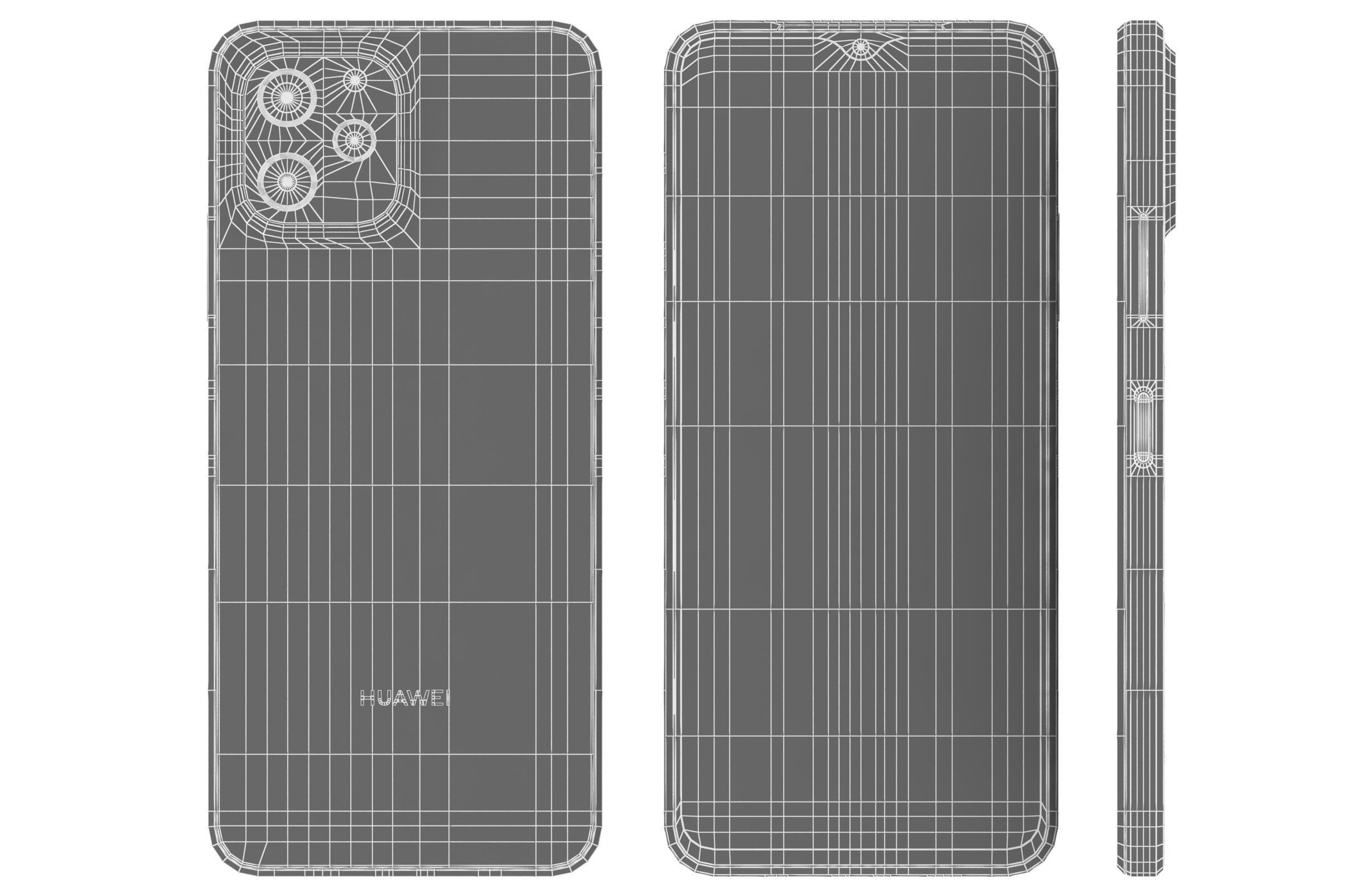 Huawei Nova Y61 Green 3D model_16