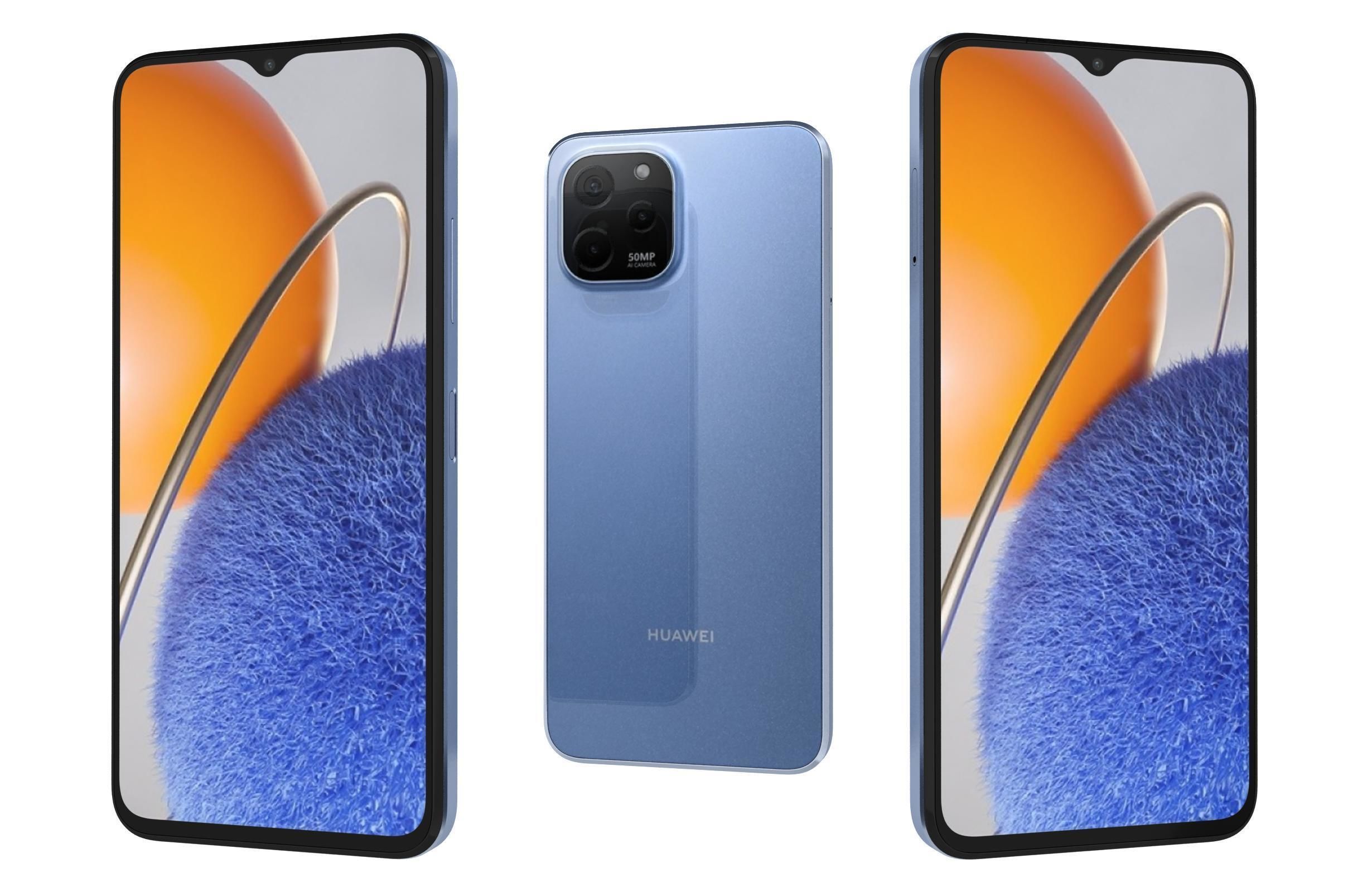 Huawei Nova Y61 All Colors 3D model_1