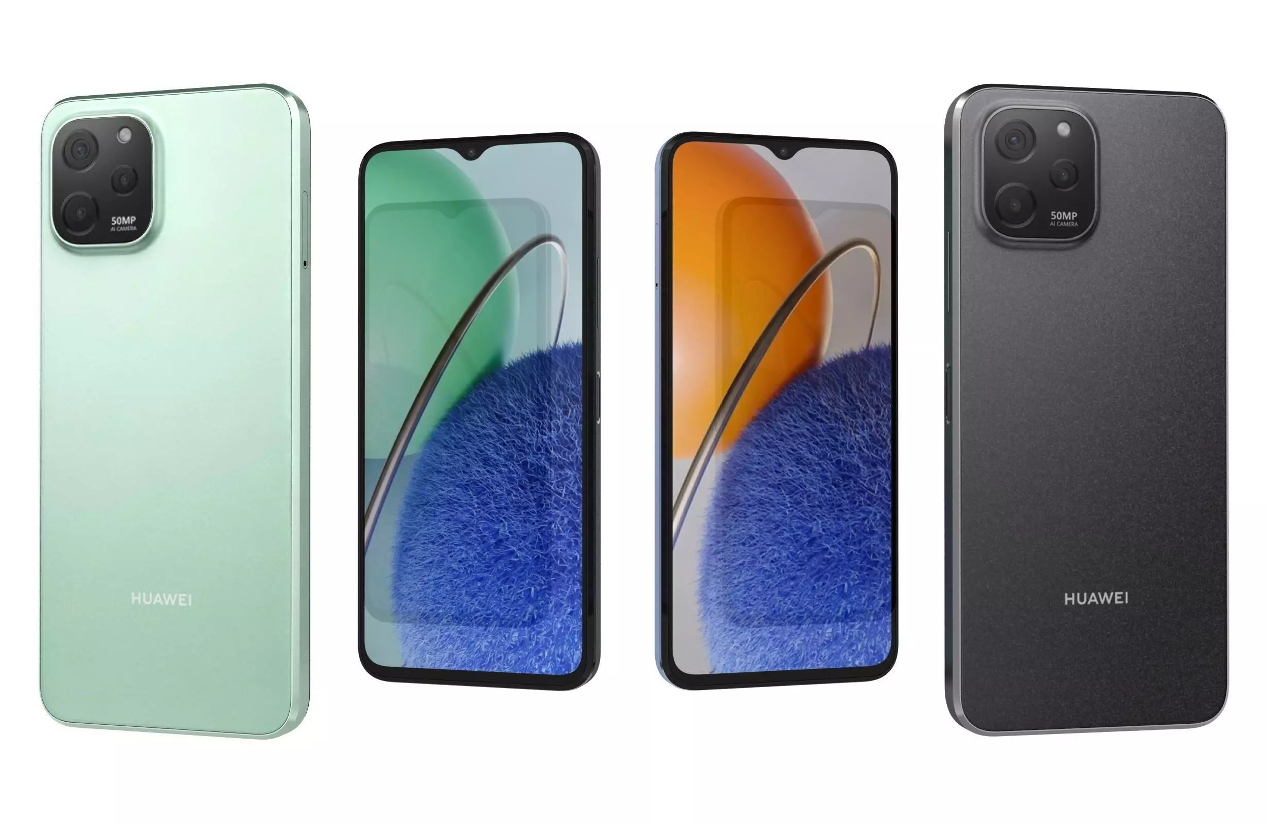 Huawei Nova Y61 All Colors 3D model_0