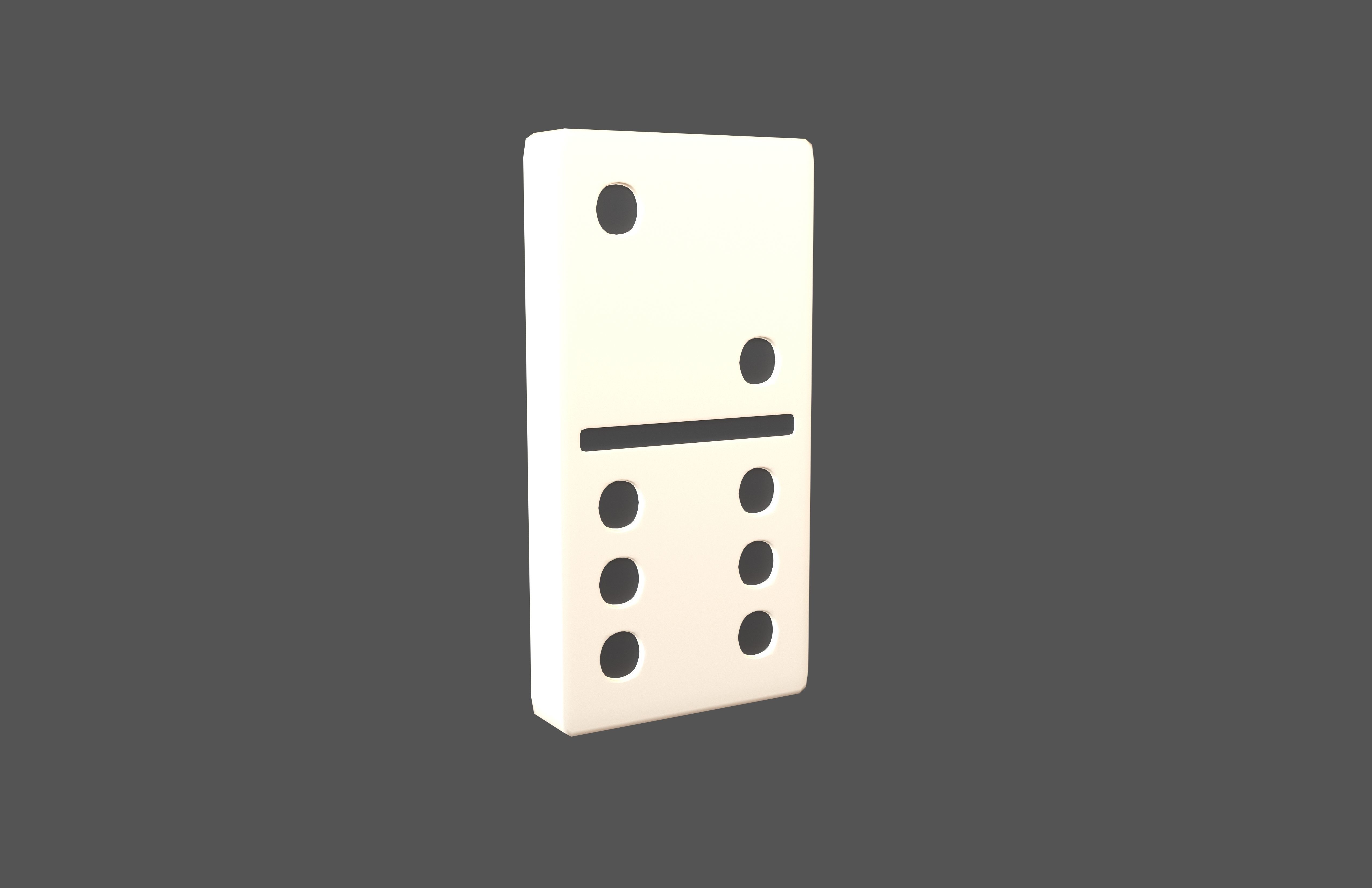 Dominoes v21 004 Low-poly 3D model_1