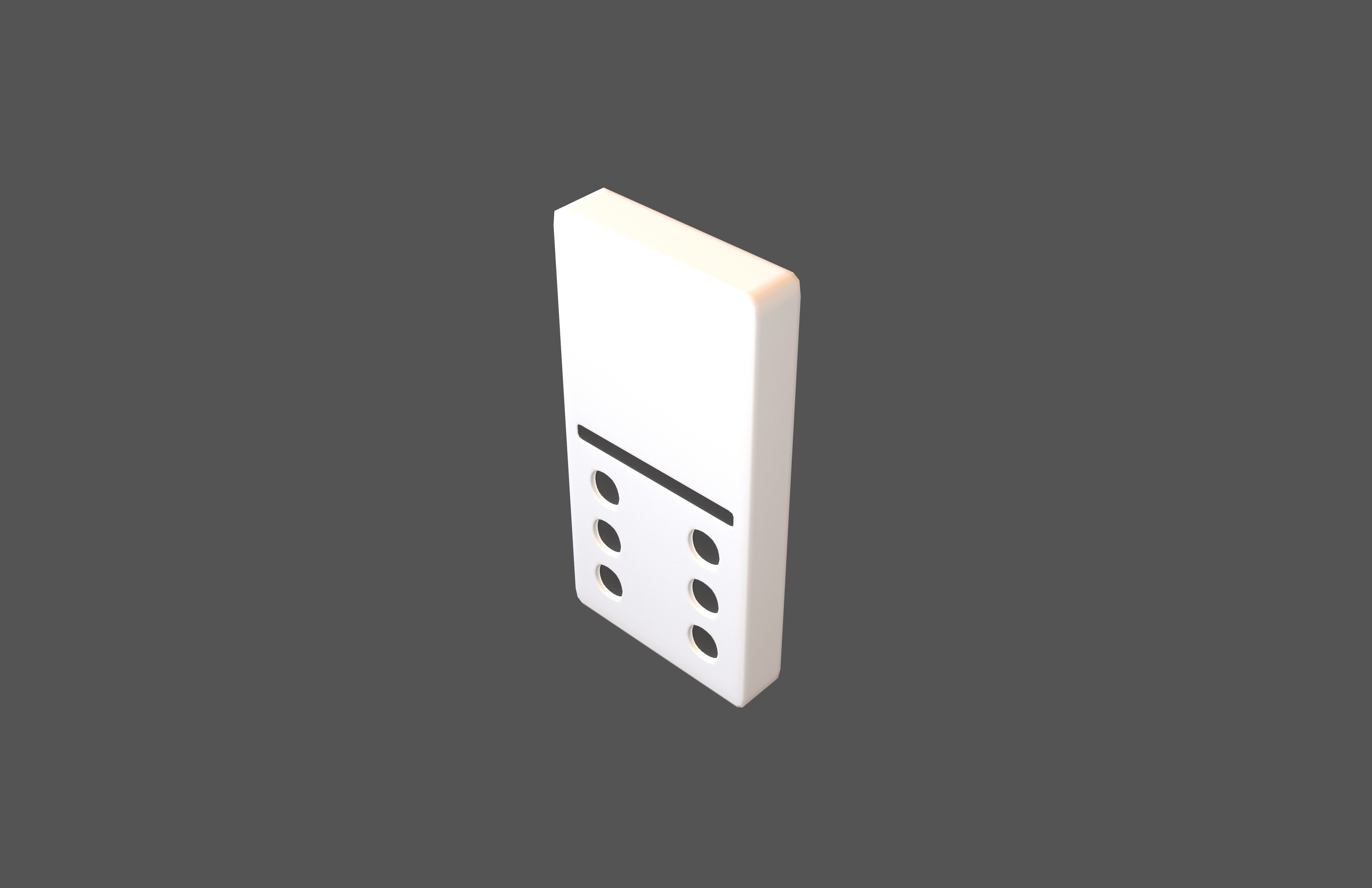 Dominoes v22 001 Low-poly 3D model_2