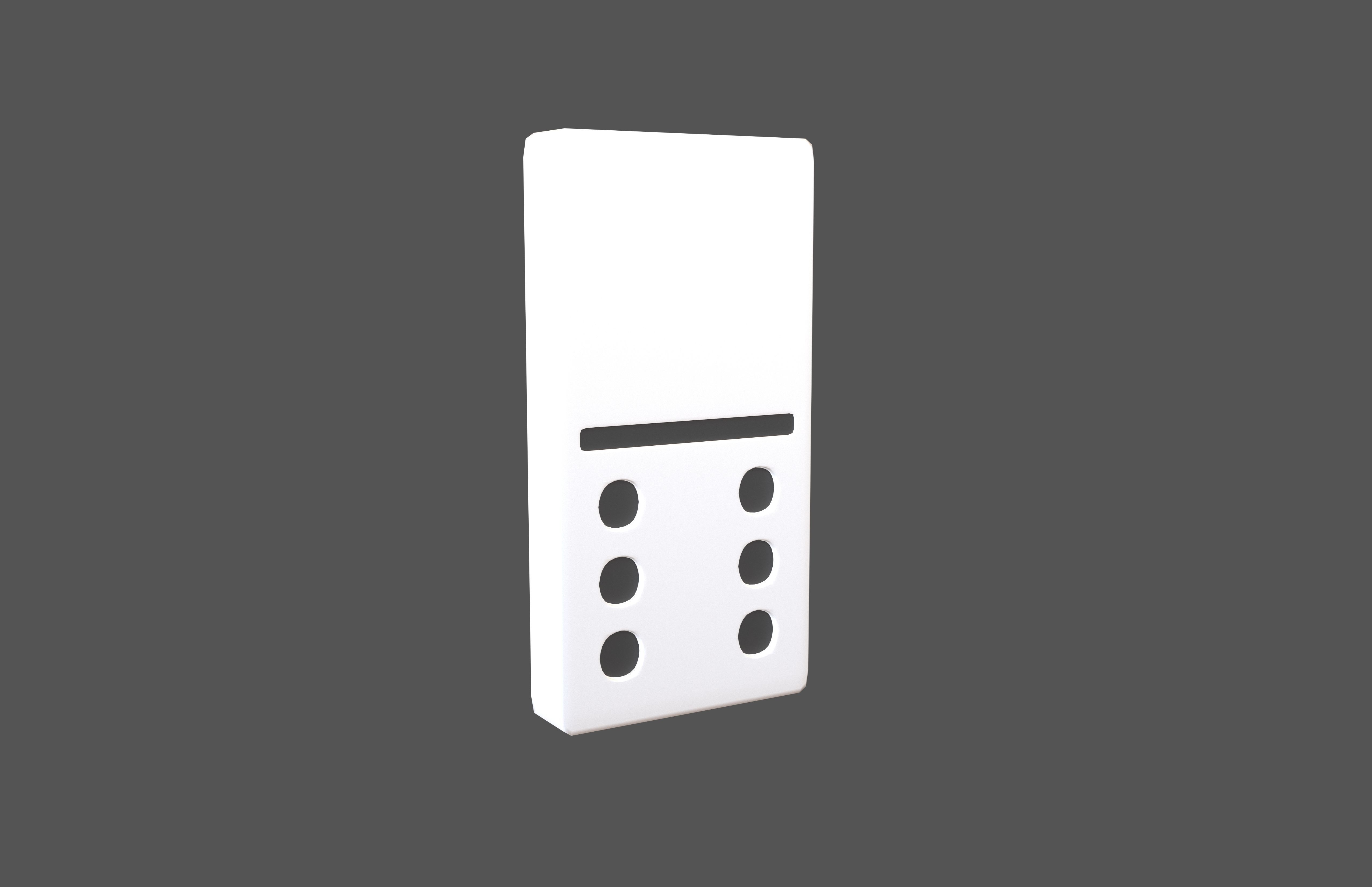 Dominoes v22 001 Low-poly 3D model_1