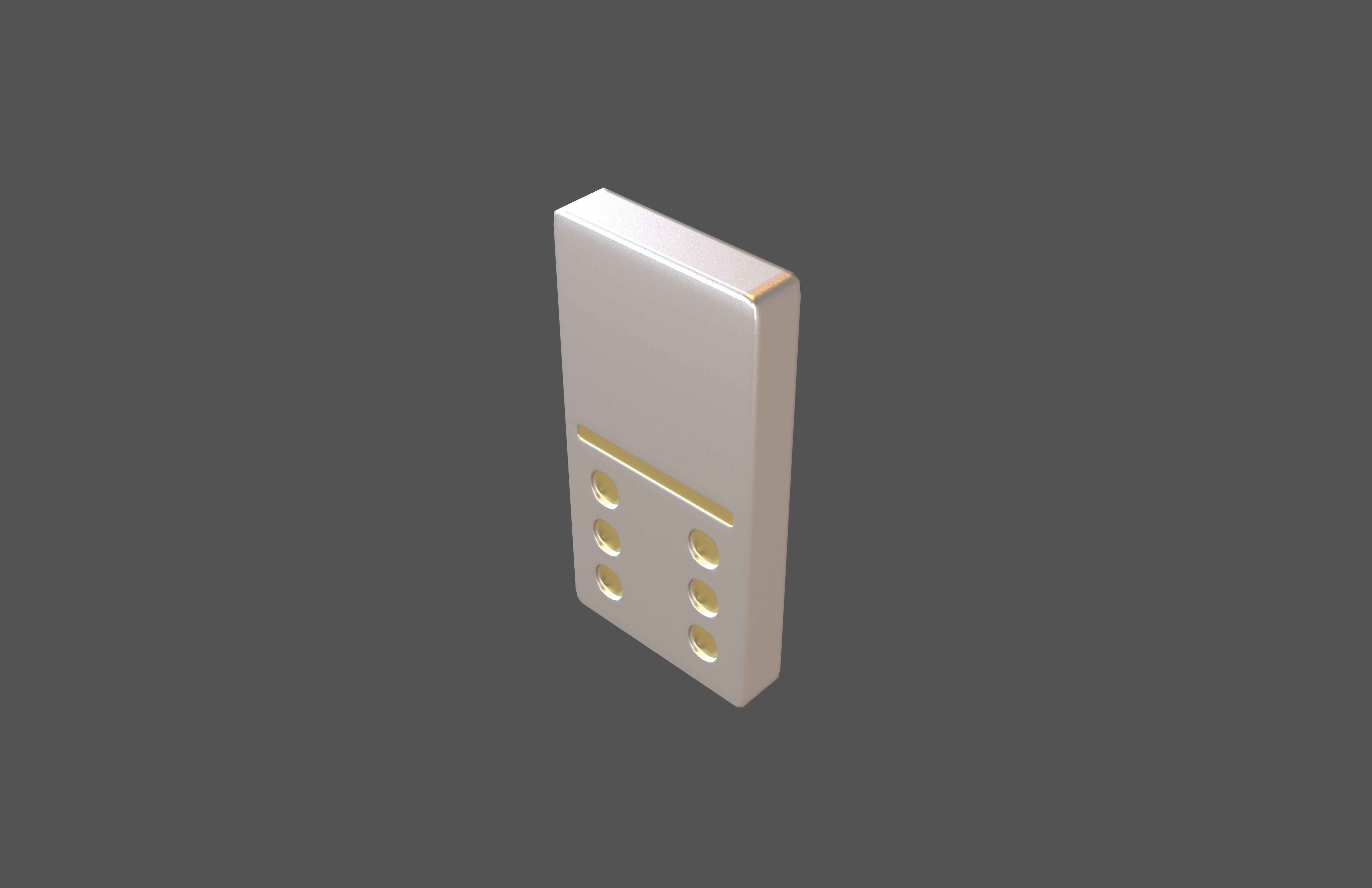 Dominoes v22 006 Low-poly 3D model_2